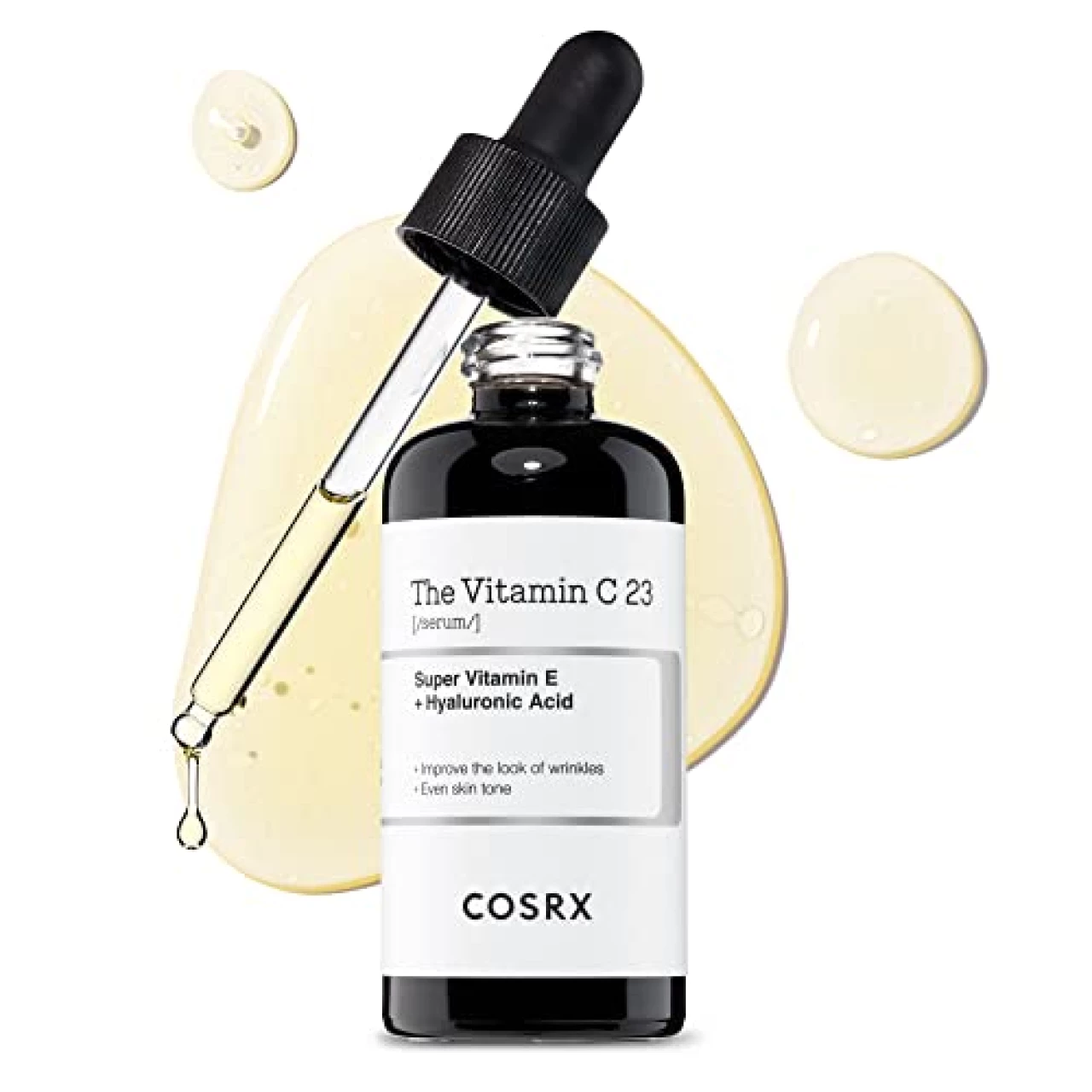 COSRX Pure Vitamin C Serum with Vitamin E &amp; Hyaluronic Acid, Brightening &amp; Hydrating Facial Serum