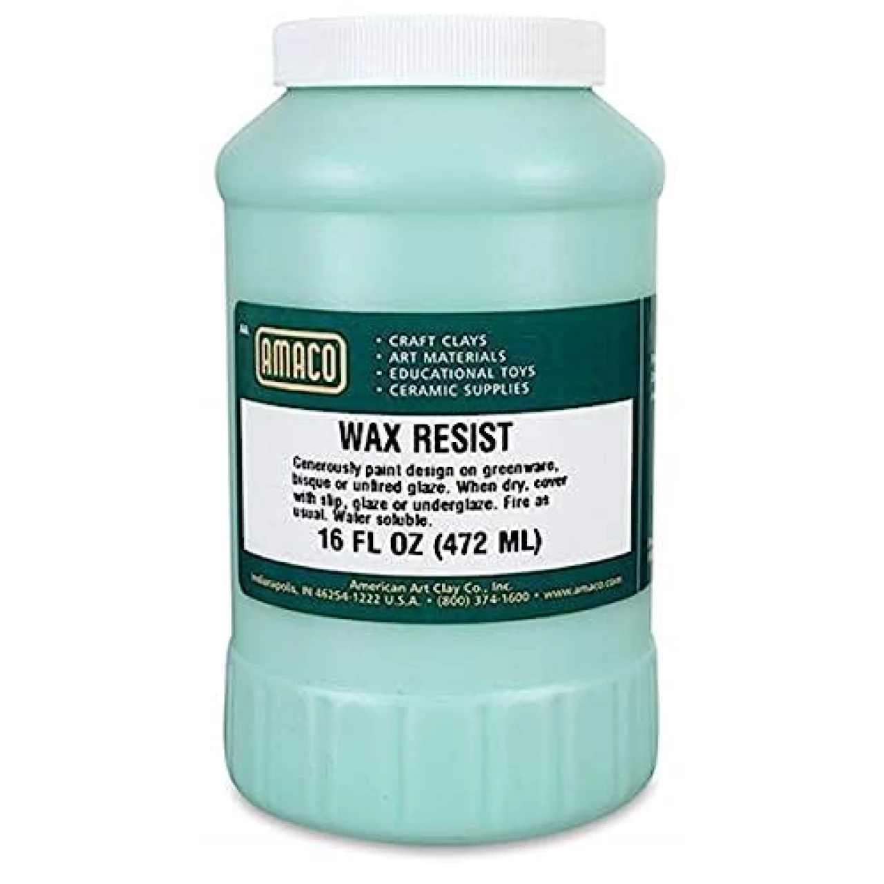 AMACO Jar Wax Resist 16 FL Oz (472ml)