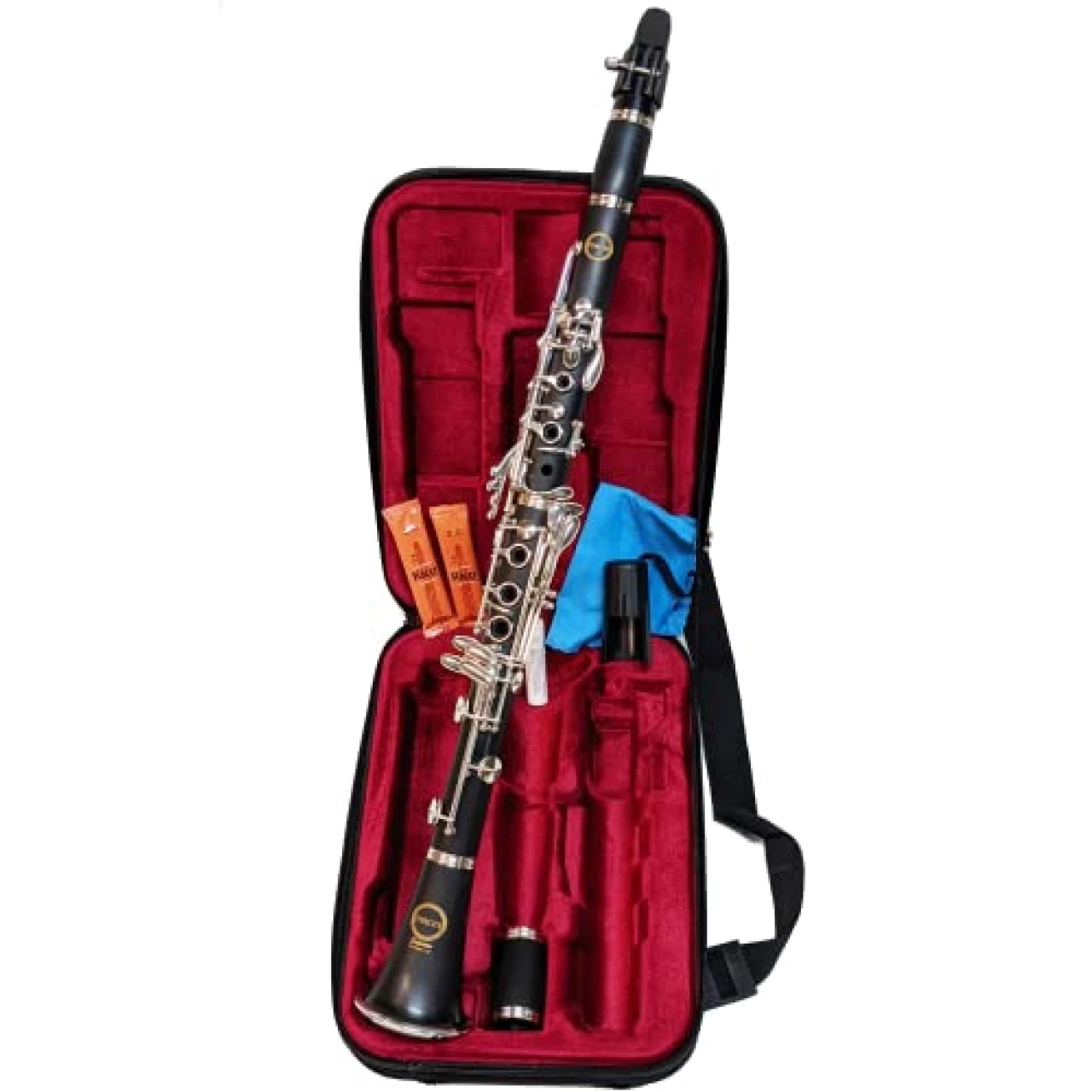 Clarinet Herche Superior Bb Clarinet X3 - Professional Grade Musical Instruments for All Levels - Service Plan - Educator Approved and Recommended