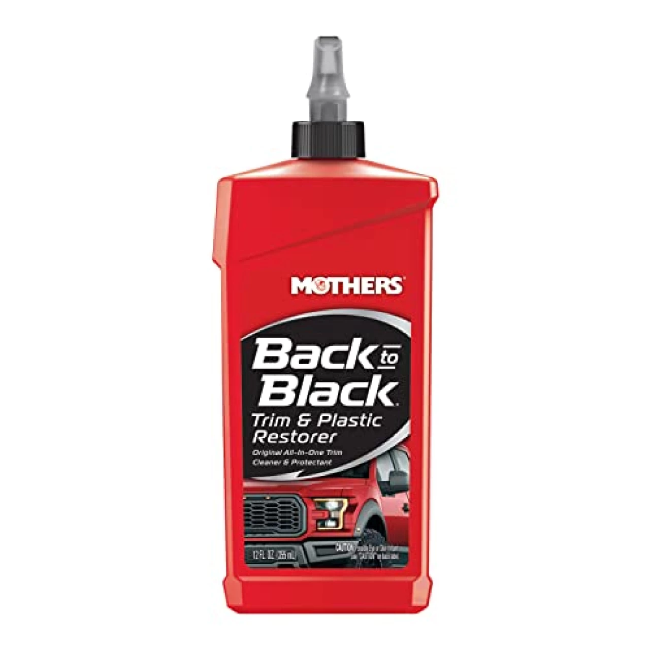 Mothers 06112 Back-to-Black Trim &amp; Plastic Restorer, 12 fl. oz.