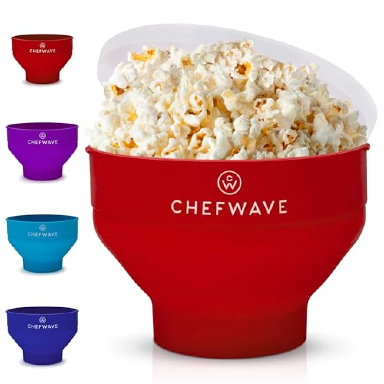 Chefwave Silicon Popcorn Popper (Red)