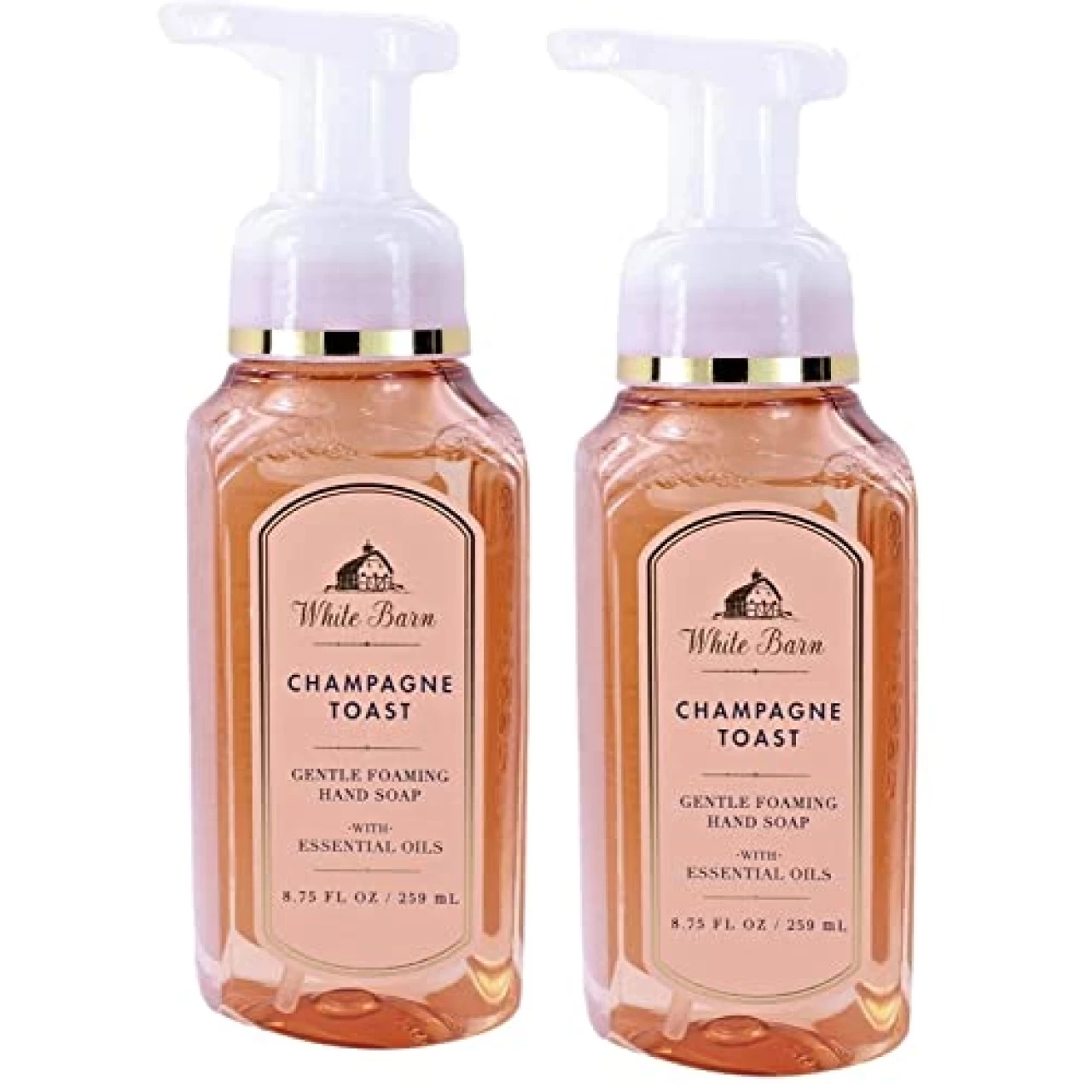 Bath and Body Works Gentle Foaming Hand Soap, 8.75 fl oz (Pack of 2) (Champagne Toast)