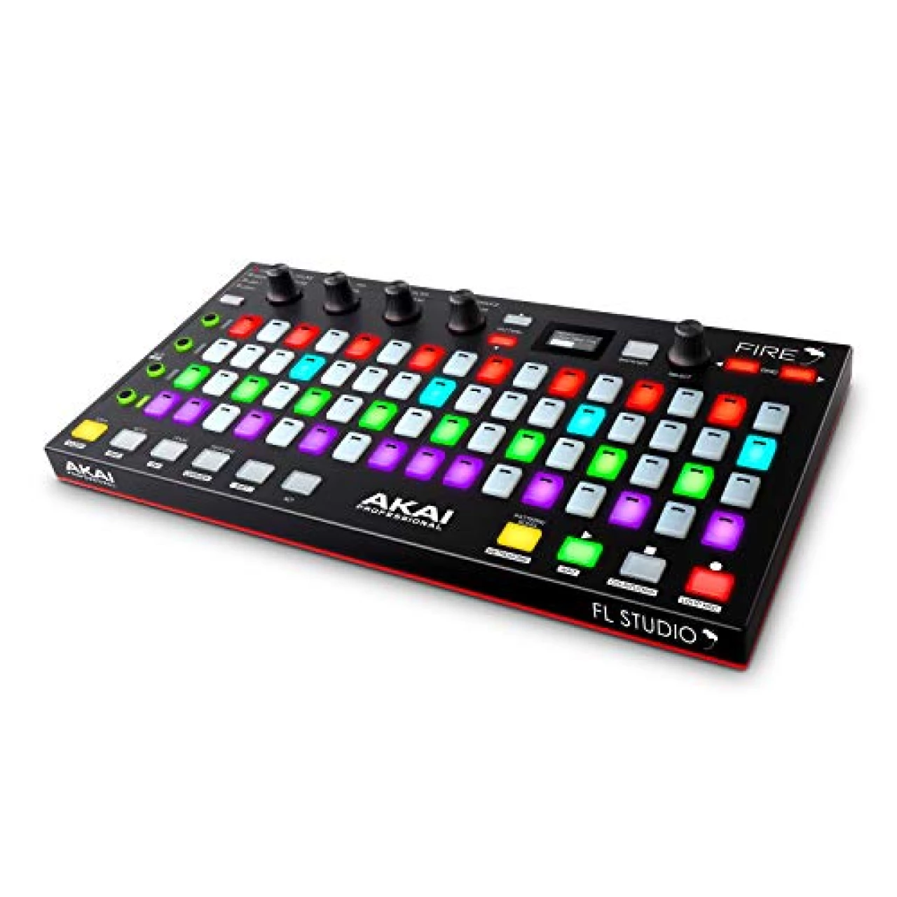 AKAI Professional Fire (Controller Only) – USB MIDI Controller for FL Studio with 64 pad RGB Clip / Drum Pad Matrix