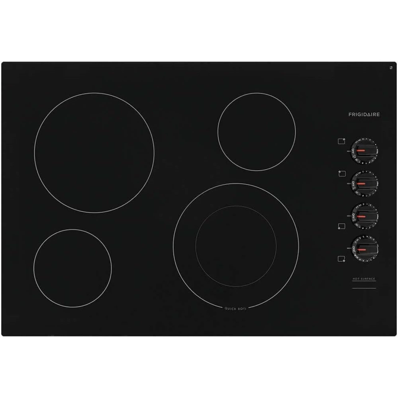 Frigidaire FFEC3025US 30 Inch Electric Smoothtop Style Cooktop with 4 Elements, Hot Surface Indicator