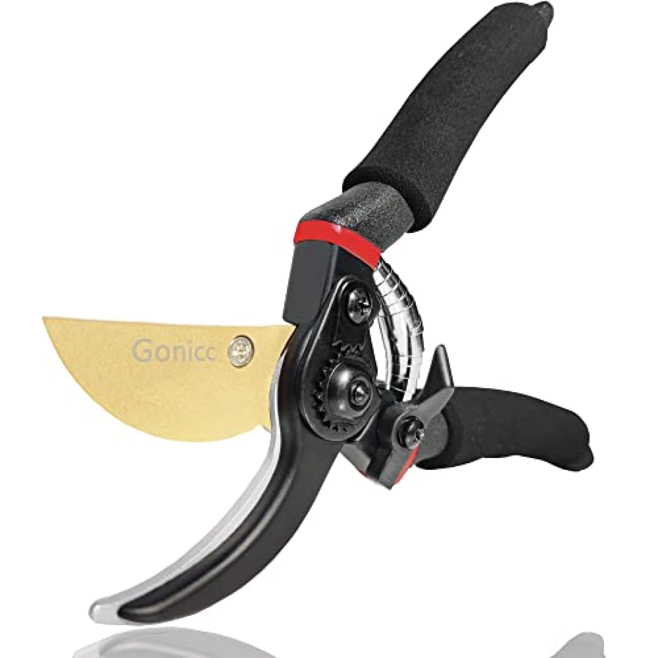 gonicc 8&quot; Professional Premium Titanium Bypass Pruning Shears (GPPS-1003), Hand Pruners, Garden Clippers.