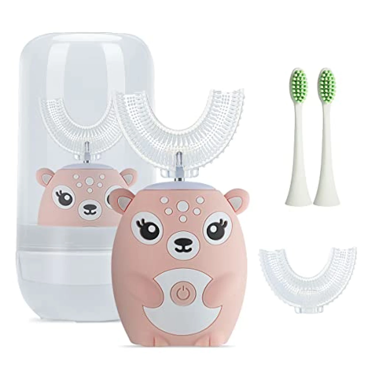 Kids Electric Toothbrushs U Shaped sonic Automatic Toothbrush with 4 Brush Heads