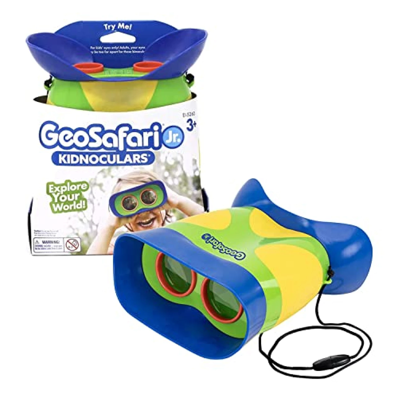 Educational Insights GeoSafari Jr. Kidnoculars, Binoculars for Toddlers &amp; Kids, Gift for Toddlers Ages 3+