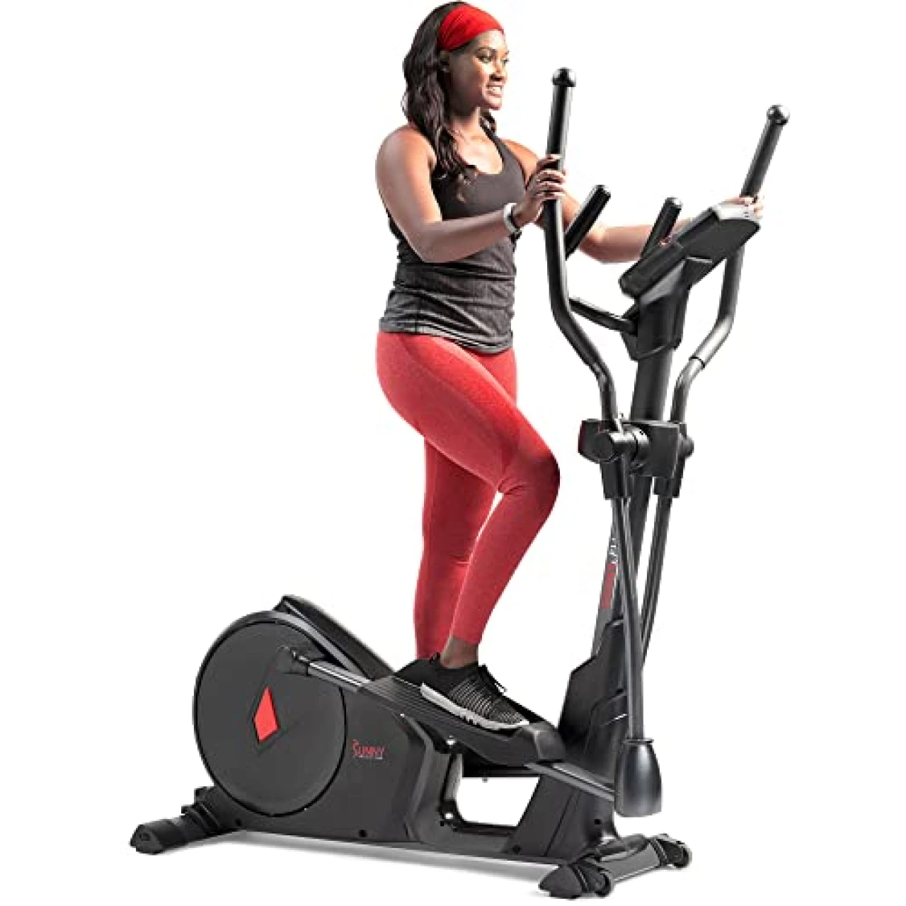 Sunny Health &amp; Fitness Elliptical Cross Trainer Exercise Machine, Full Body Low-Impact and 24-Unique Workout Modes with Optional Exclusive SunnyFit App and Enhanced Bluetooth Connectivity