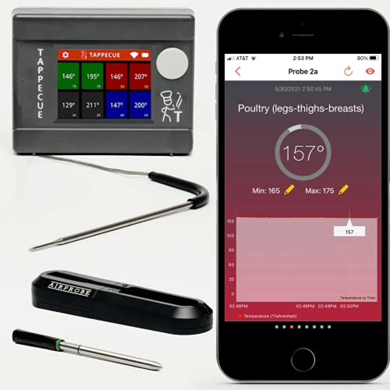 Tappecue Touch Wi-Fi Meat Thermometer