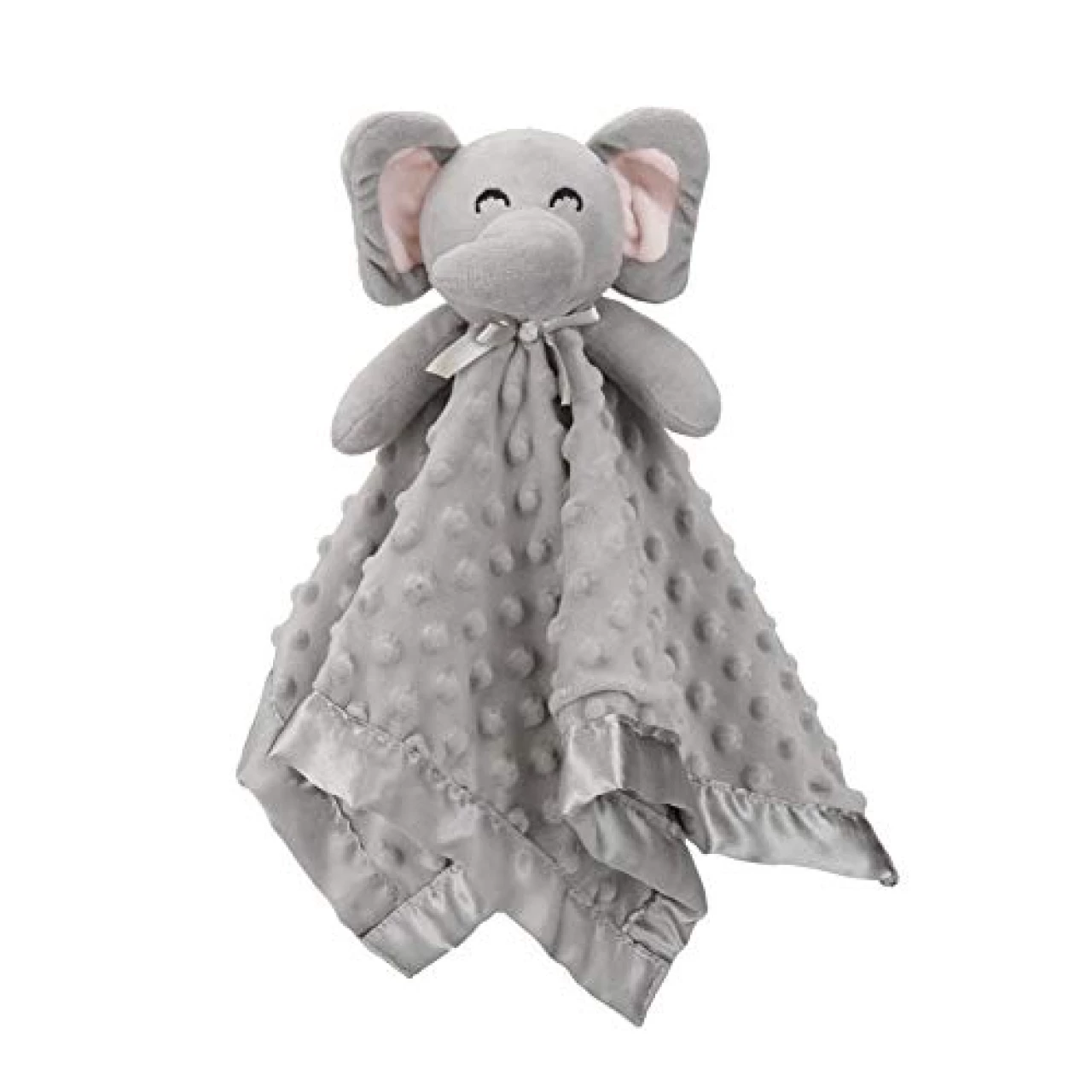Pro Goleem Elephant Security Blanket, Soft Lovey Unisex Lovie Baby Gifts for Newborn Boys and Girls Snuggle Toy Stuffed Animal Grey