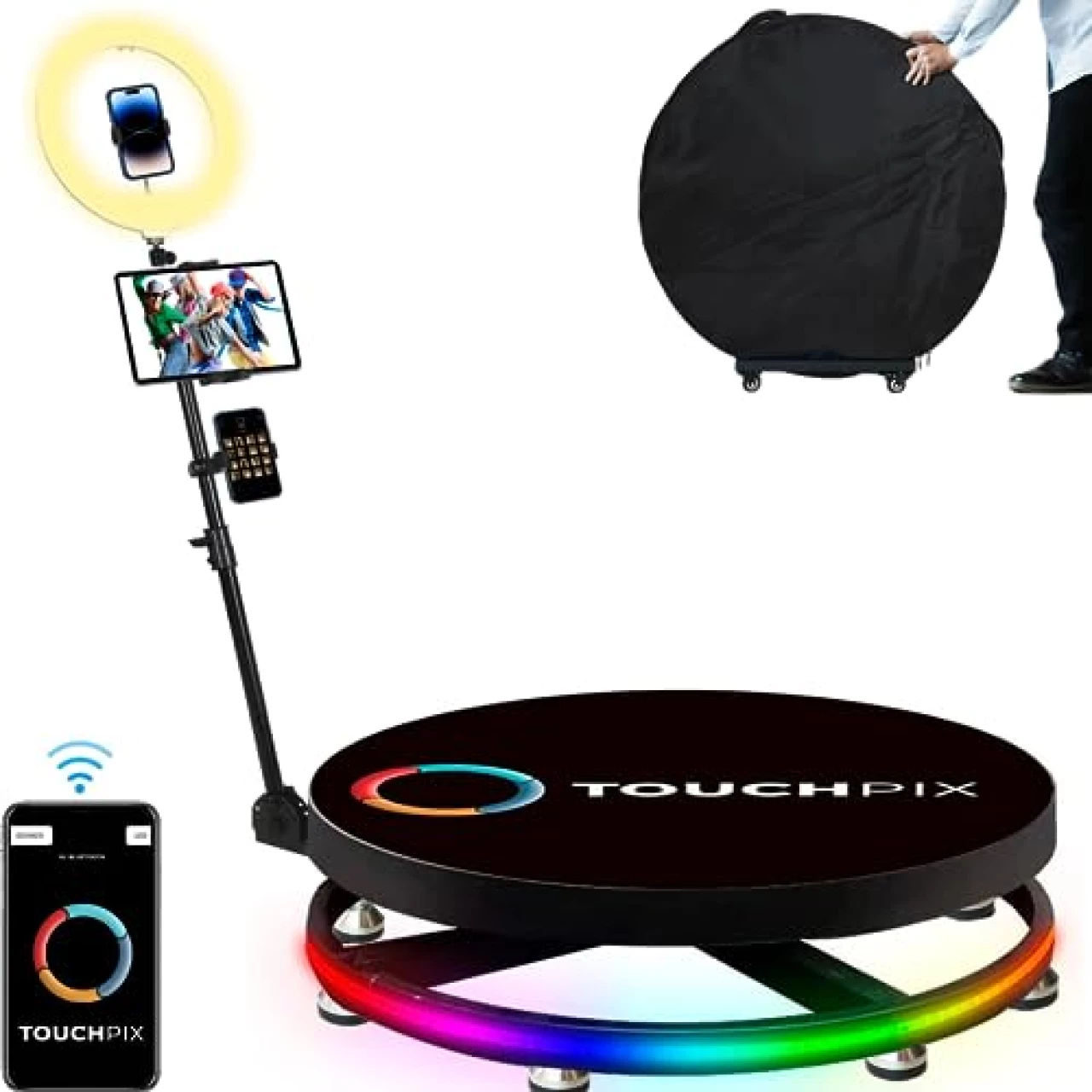 360 Photo Booth 360 Video Booth 360 Platform Remote Control Automatic Slow Motion 360 Spinner 360 Motorized SpinCam 360 Video Portable Selfie Platform