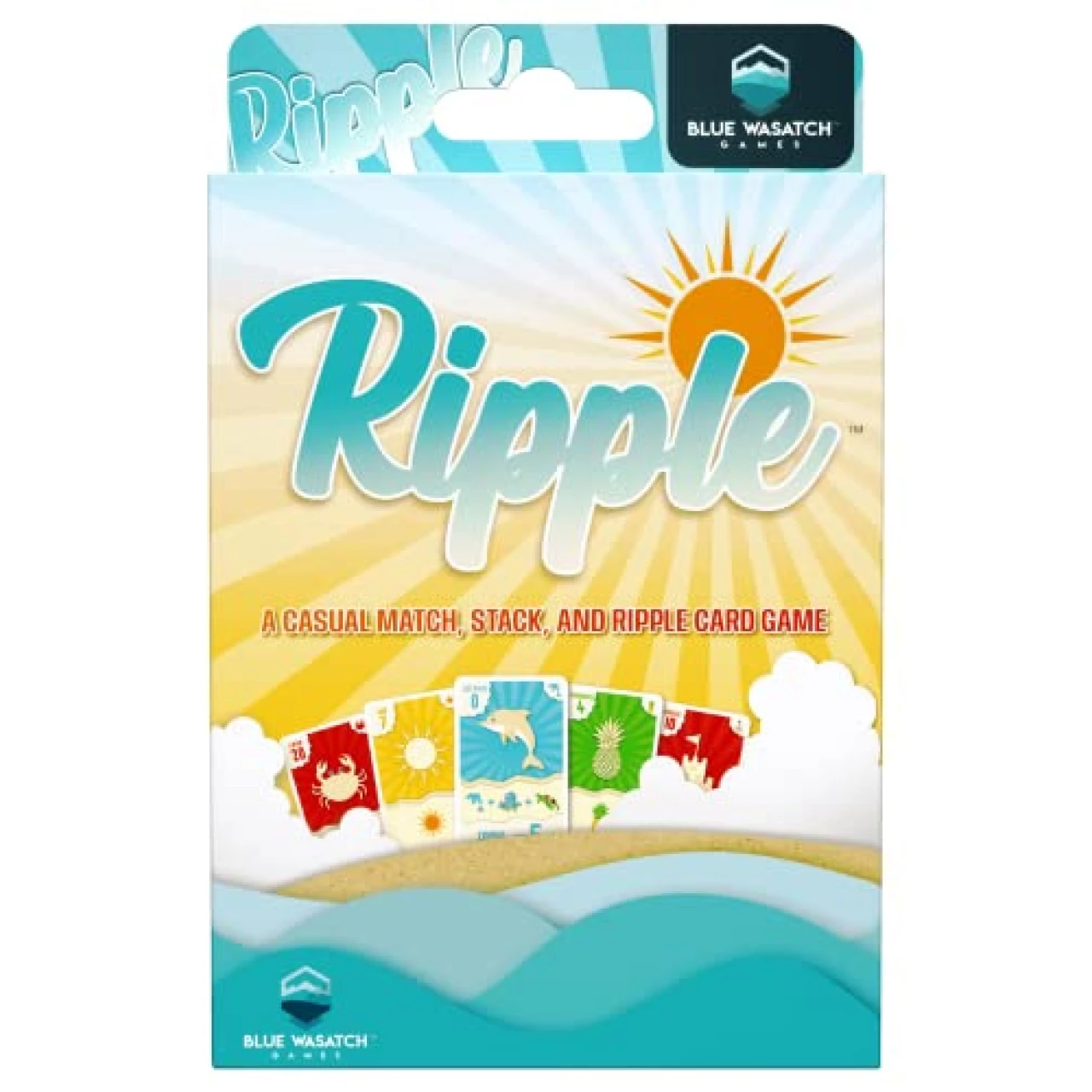 Ripple Card Game - Match, Stack, and Collect Combos on Your Beach. Easy to Learn and Fun for Kids, Teens, &amp; Adults.