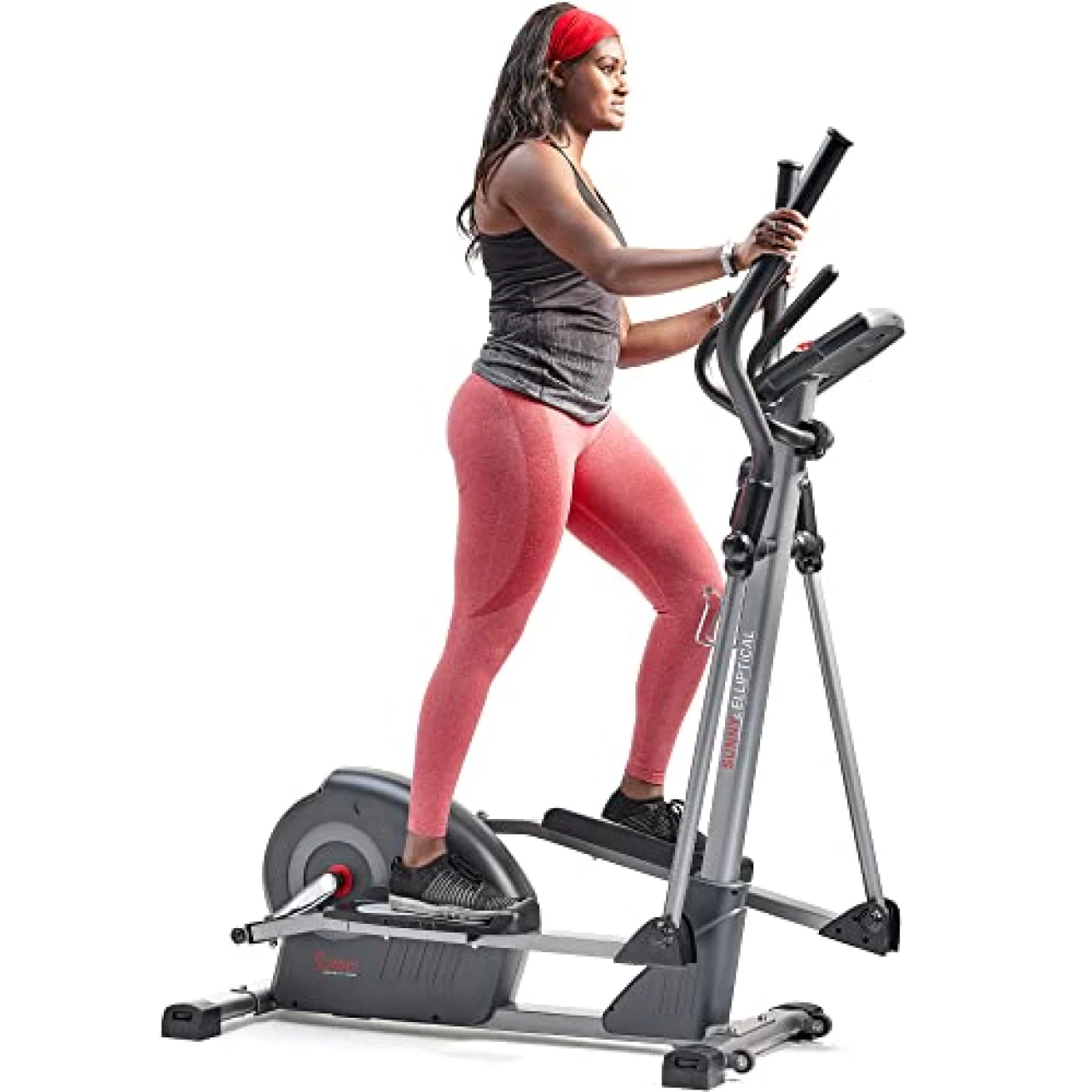 Sunny Health &amp; Fitness Elite Interactive Series Exercise Elliptical with Exclusive SunnyFit App Enhanced Bluetooth Connectivity