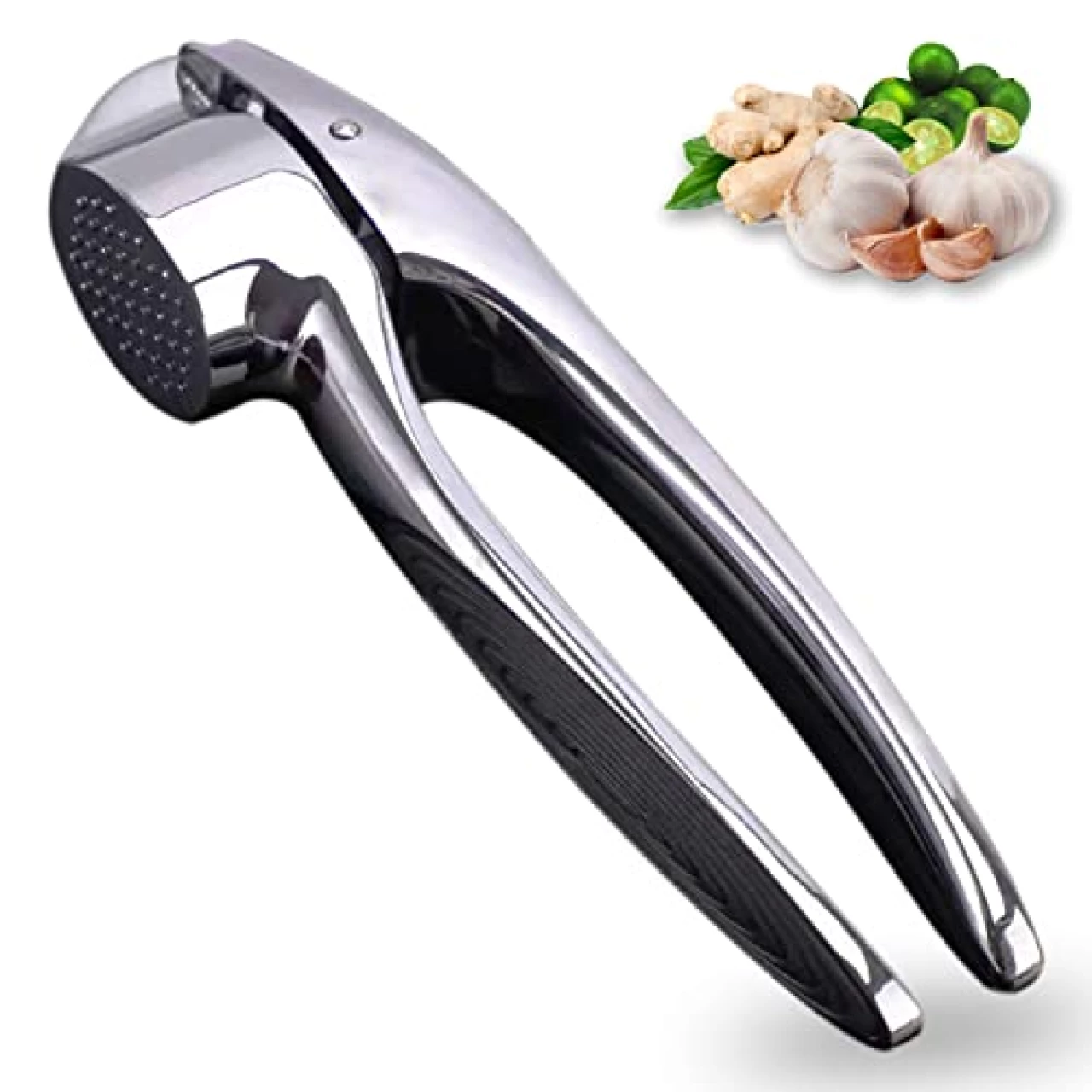 KITLAB Garlic Press, Heavy Duty Garlic Mincer Ginger Press