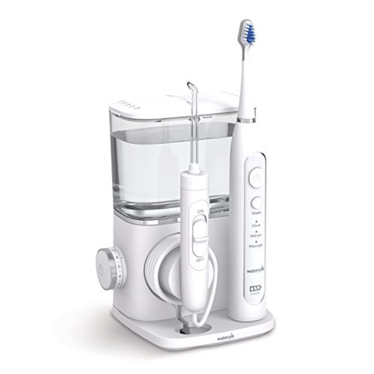 Waterpik Complete Care 9.0 Sonic Electric Toothbrush with Water Flosser, CC-01 White, 11 Piece Set