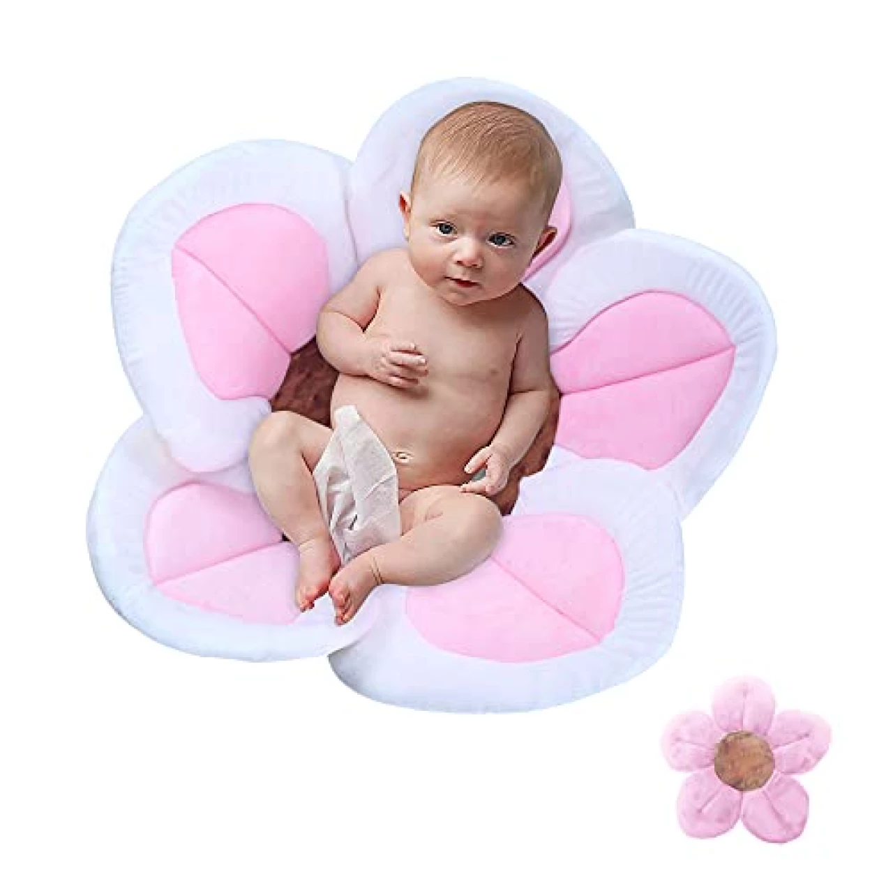 Baby Bath Flower Soft Cushion Non-Slip Safety Sink Insert Tub Creative Play-mat 0-12 Months