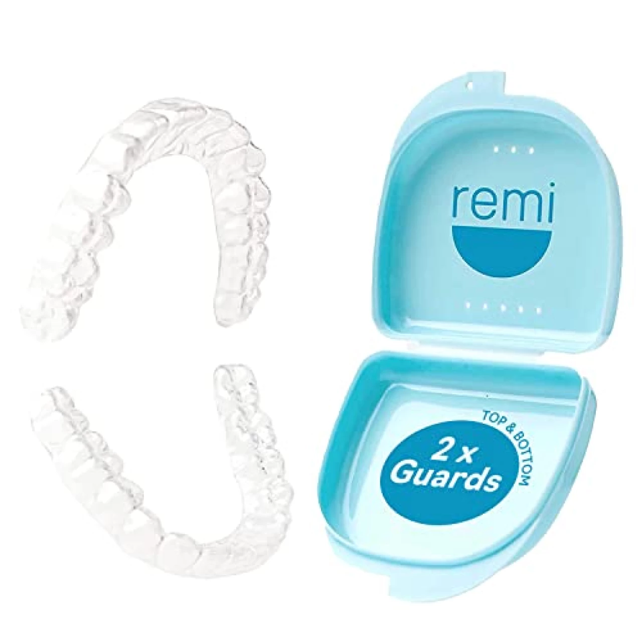 Remi at-Home Custom Night Guard Kit - Create The Best Fitting Dental Grade Top and Bottom (2) Mouth Guards for Grinding Teeth (Bruxism) &amp; TMJ Relief Night Guard