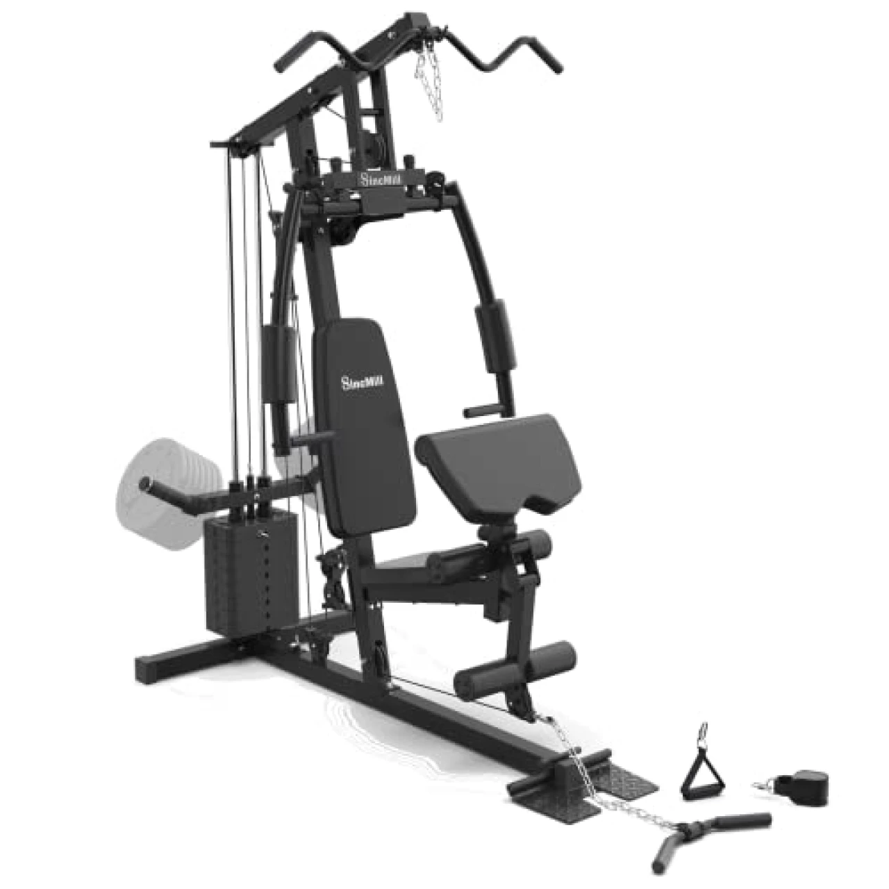 Home Gym SCM-180 80LB Can Add Weights Multifunctional Full Body Home Gym Equipment