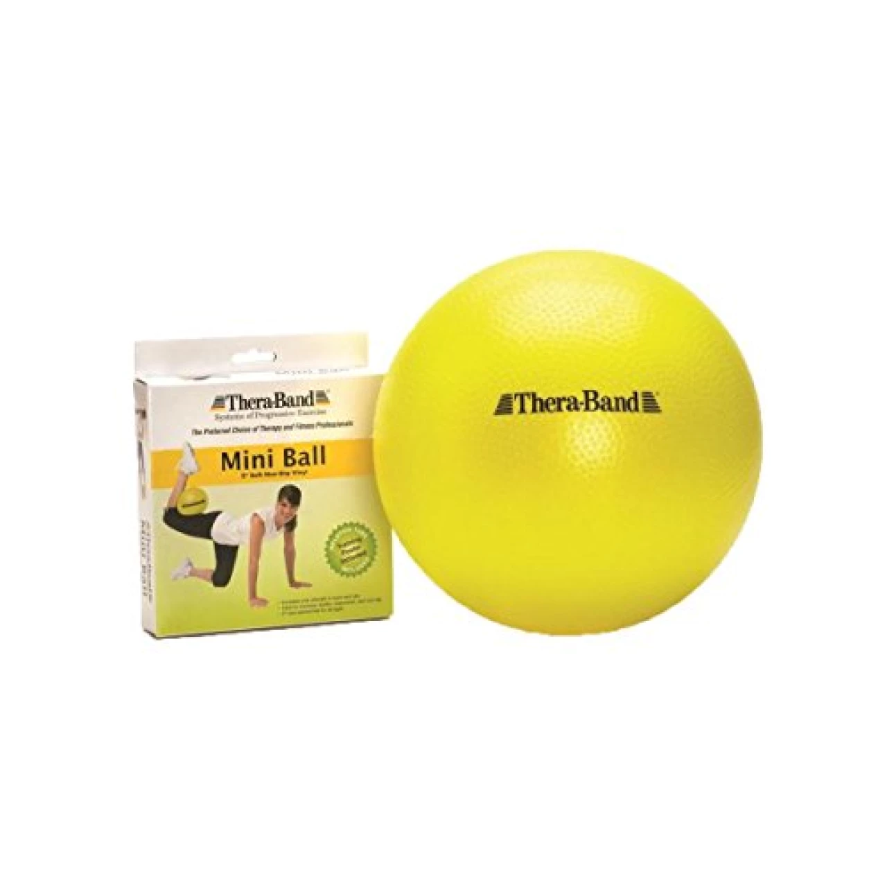 THERABAND Mini Ball, Small Exercise Ball for Yoga, Pilates, Abdominal Workouts, Shoulder Therapy, Core Strengthening, At-Home Gym &amp; Physical Therapy Tool