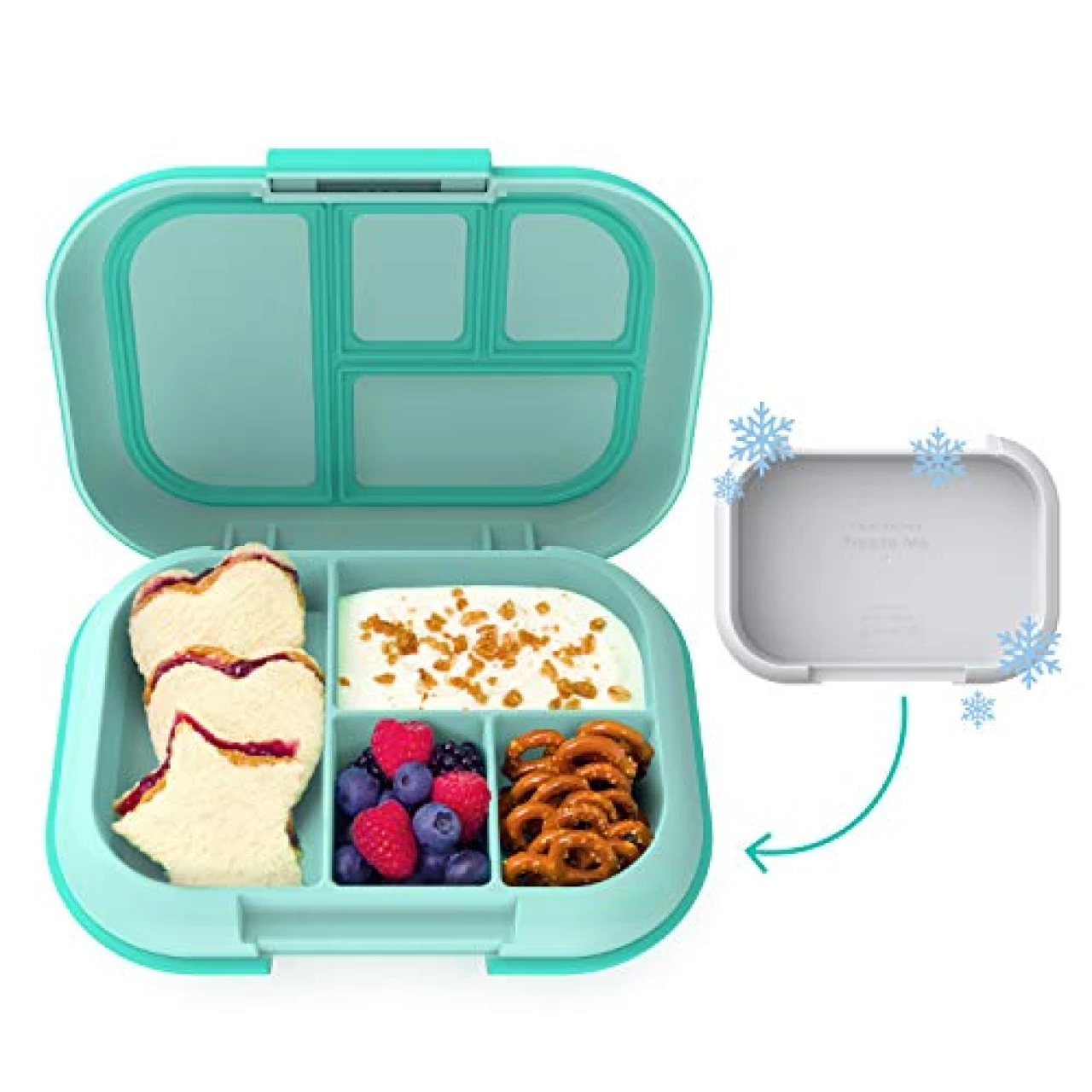 Bentgo® Kids Chill Lunch Box - Leak-Proof Bento Box with Removable Ice Pack &amp; 4 Compartments for On-the-Go Meals