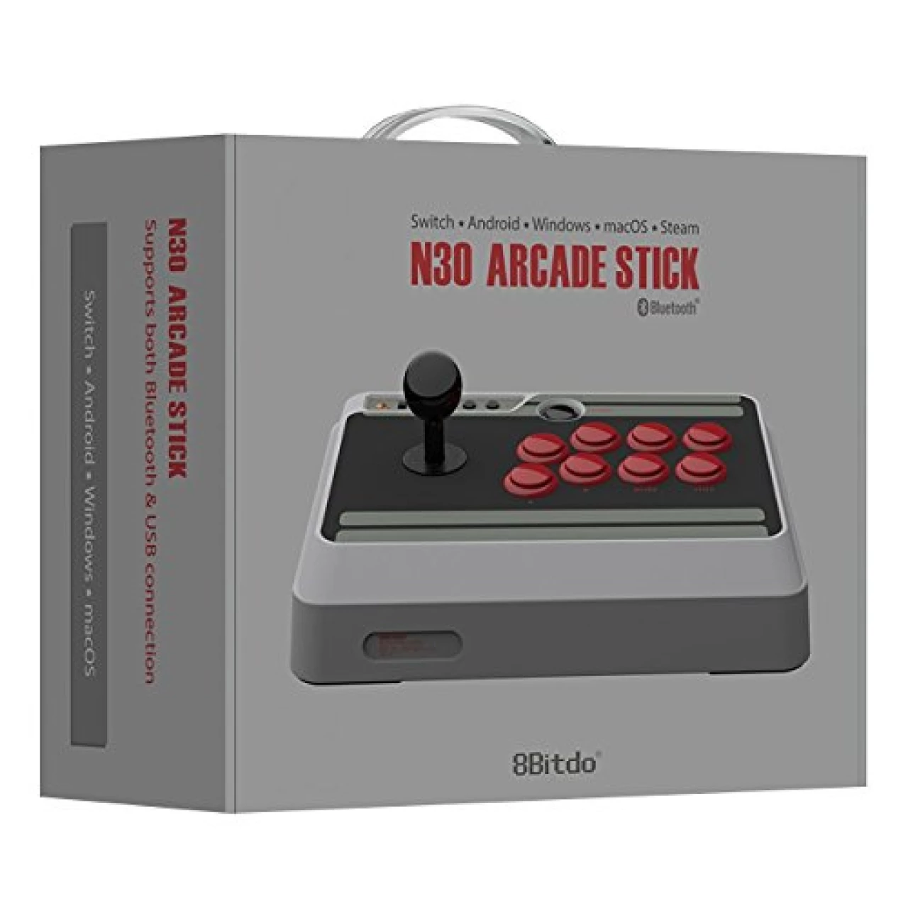 8Bitdo N30 Arcade Stick / Fight Stick for Nintendo Switch, PC, Mac &amp; Android