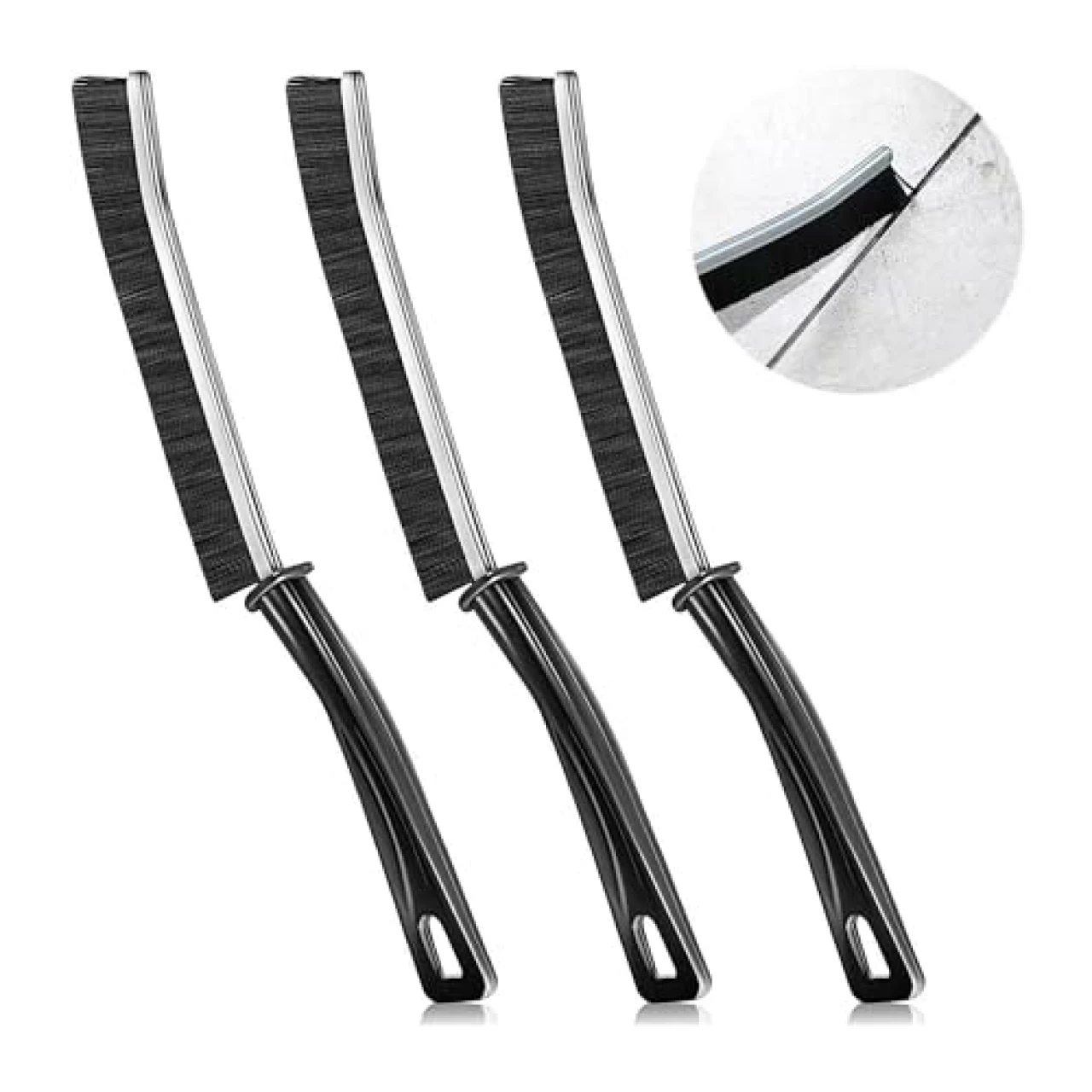 Hiyniaz 3Pcs Crevice Grout Cleaning Brush Hard Bristle Crevice Cleaning Brush