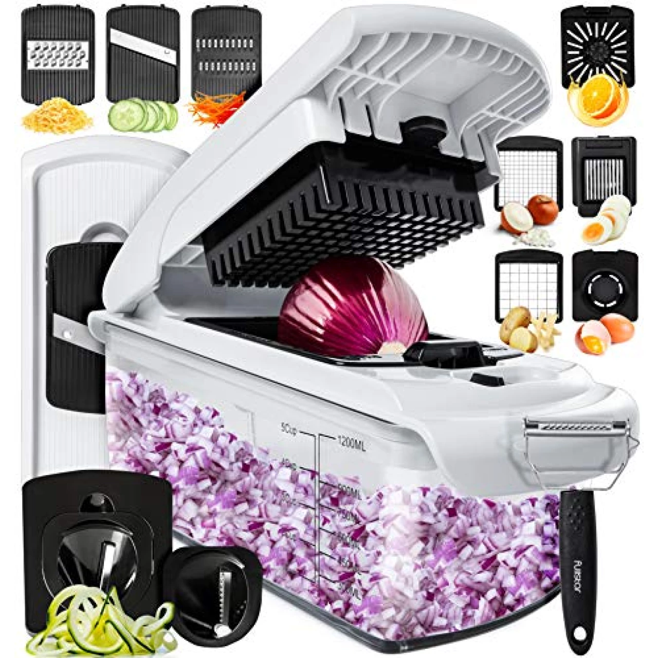 Fullstar Vegetable Chopper - Spiralizer Vegetable Slicer