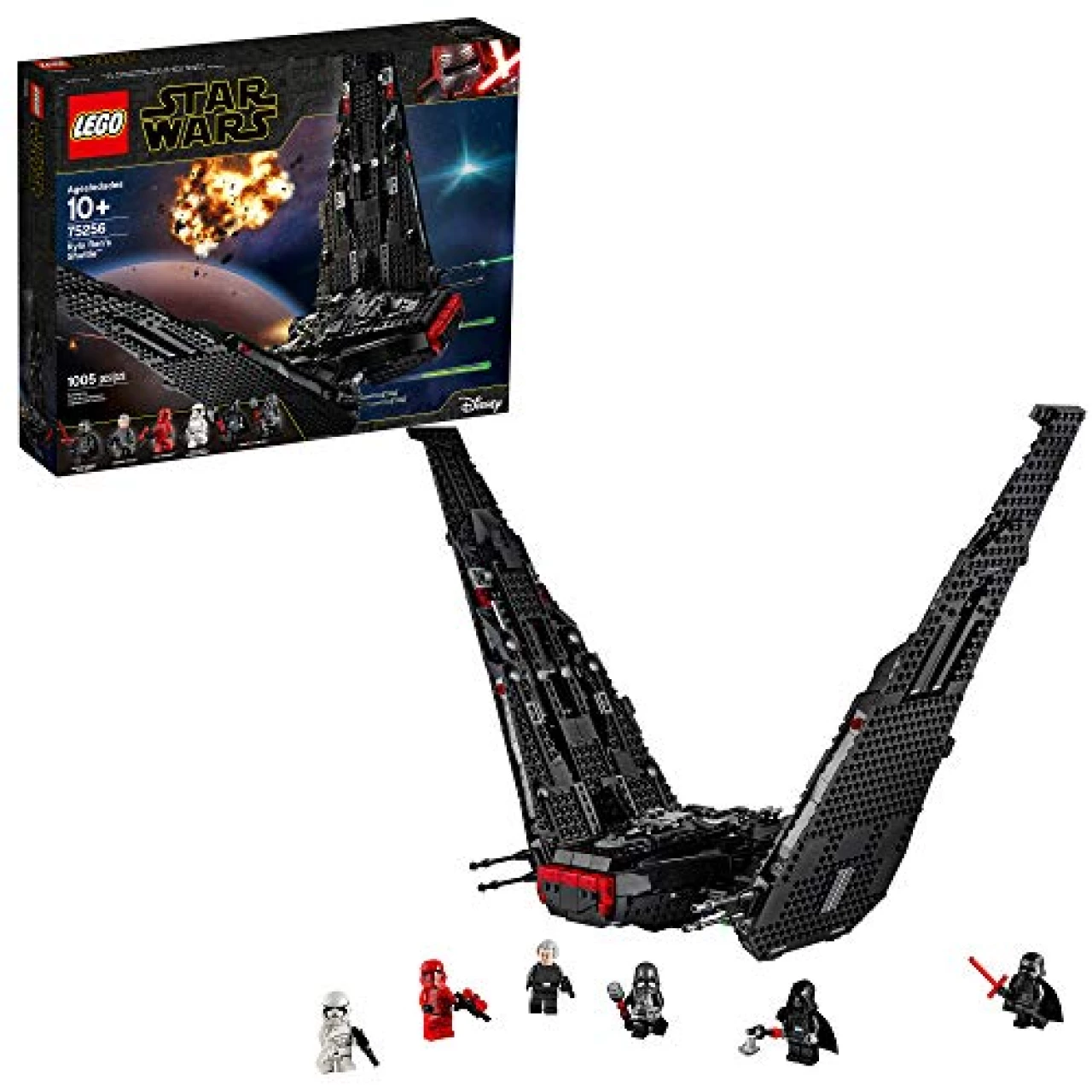 LEGO Star Wars: The Rise of Skywalker Kylo Ren’s Shuttle 75256 Star Wars Shuttle Action Figure Building Kit (1,005 Pieces)