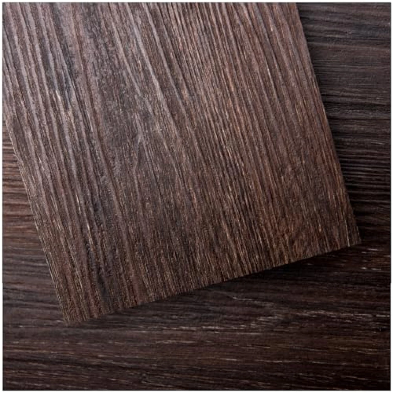 Art3d Peel and Stick Floor Tile Vinyl Wood Plank 36-Pack 54 Sq.Ft, Brown Stone, Rigid Surface Hard Core Easy DIY Self-Adhesive Flooring