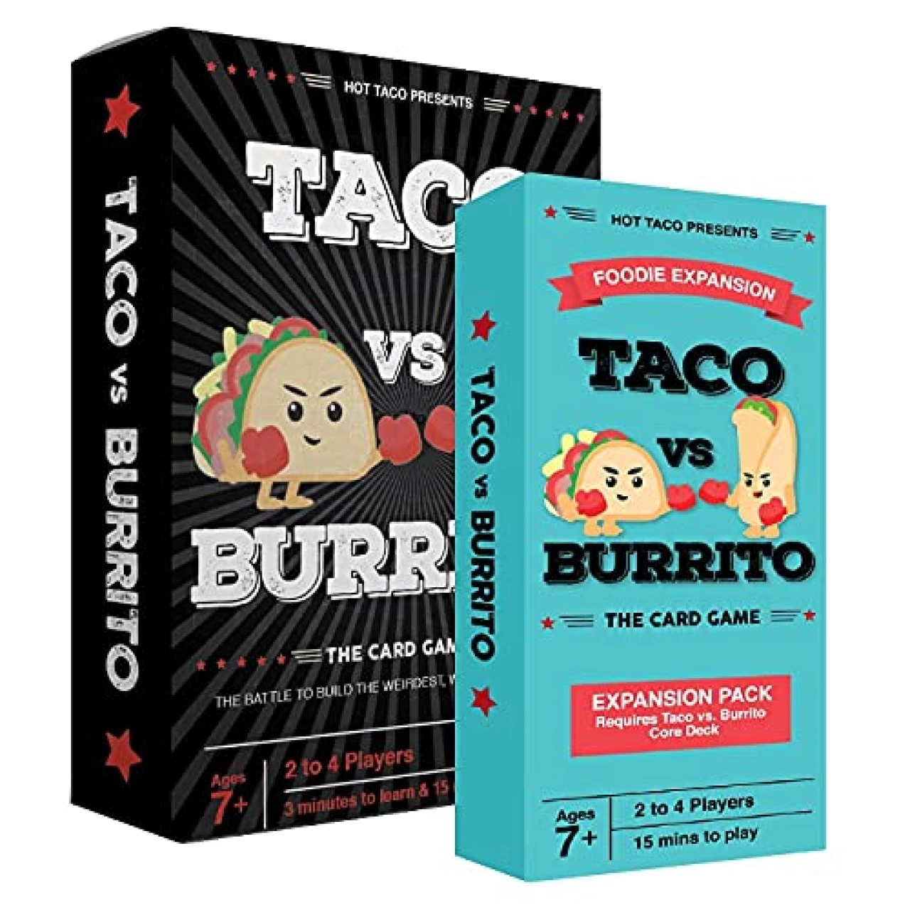 Taco vs Burrito + Foodie Expansion Bundle - The Wildly Popular Surprisingly Strategic Card Game