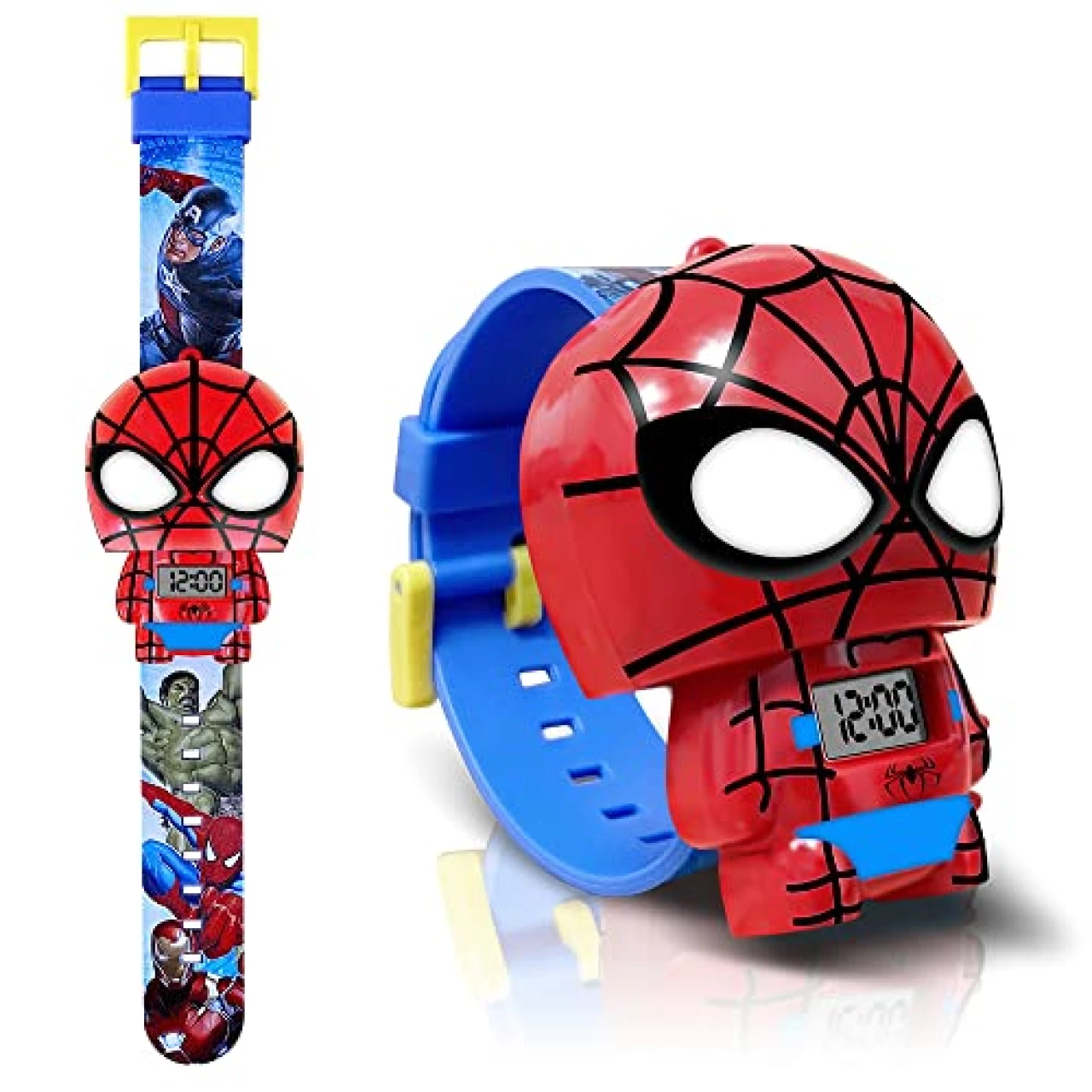econoLED Kids Watch, Superhero Outdoor Sport Watches for Boys Girls, Adjustable Strap, Gift for Kids