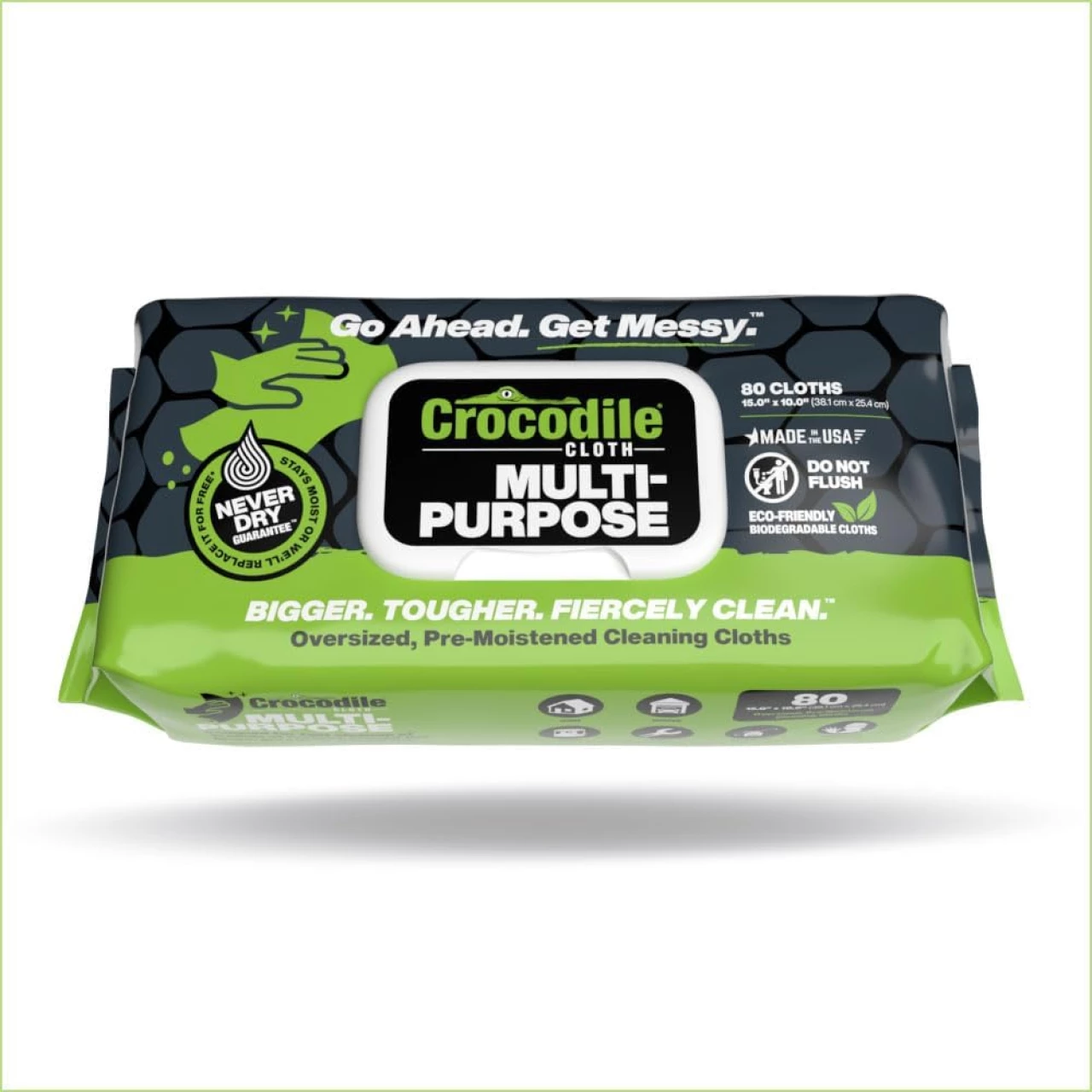 Crocodile Cloth Multi-Purpose Household Cleaning Wipes - The Stronger Easier Way To Clean