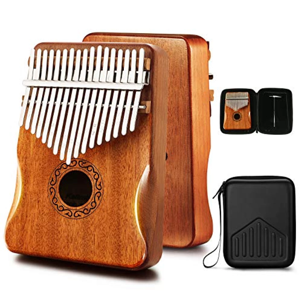 MIFOGE Kalimba Thumb Piano 17 Keys with Mahogany Wood