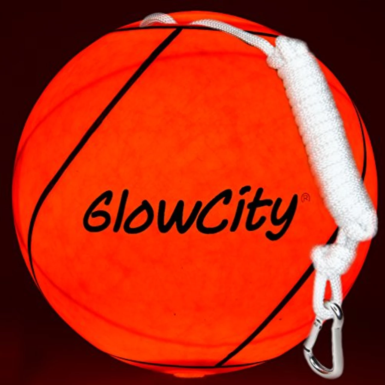 GlowCity LED Light Up Tetherball Glow-Uses Hi Bright LED Light-Better Than Glow in The Dark Indoor &amp; Ourdoor Game