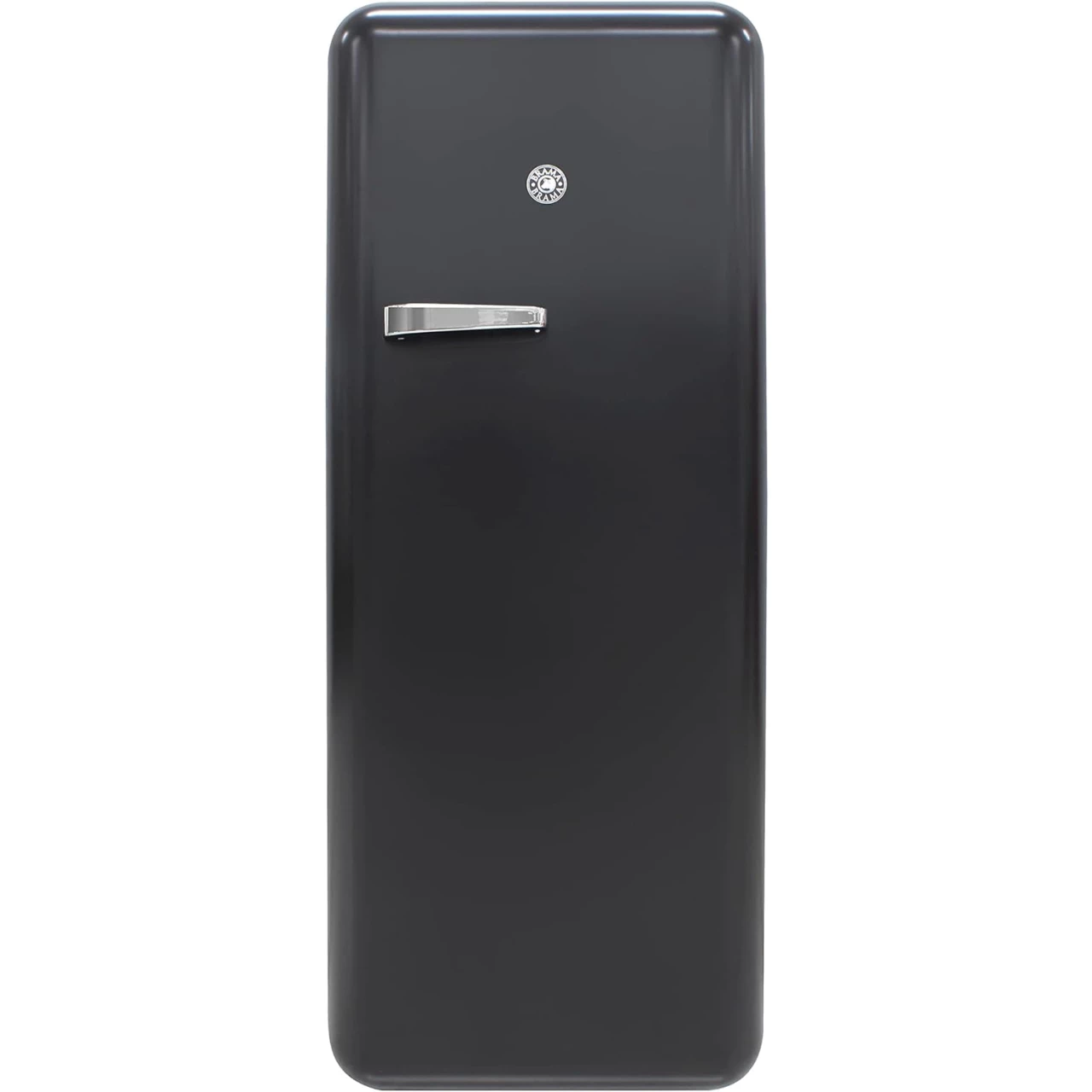 BRAMA Retro Fridge with Top Freezer 9.9 Cu.Ft. Full Refrigerator for Apartment, Condo, House, Kitchen, 24-Inch, Black