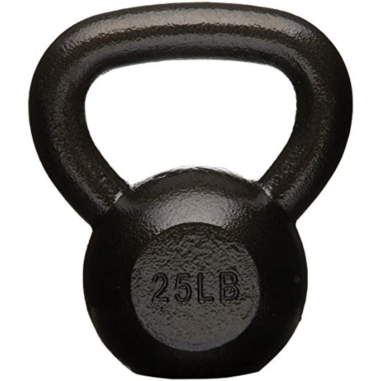 Amazon Basics Cast Iron Kettlebell with Enamel Finish, 25-Pound, Black