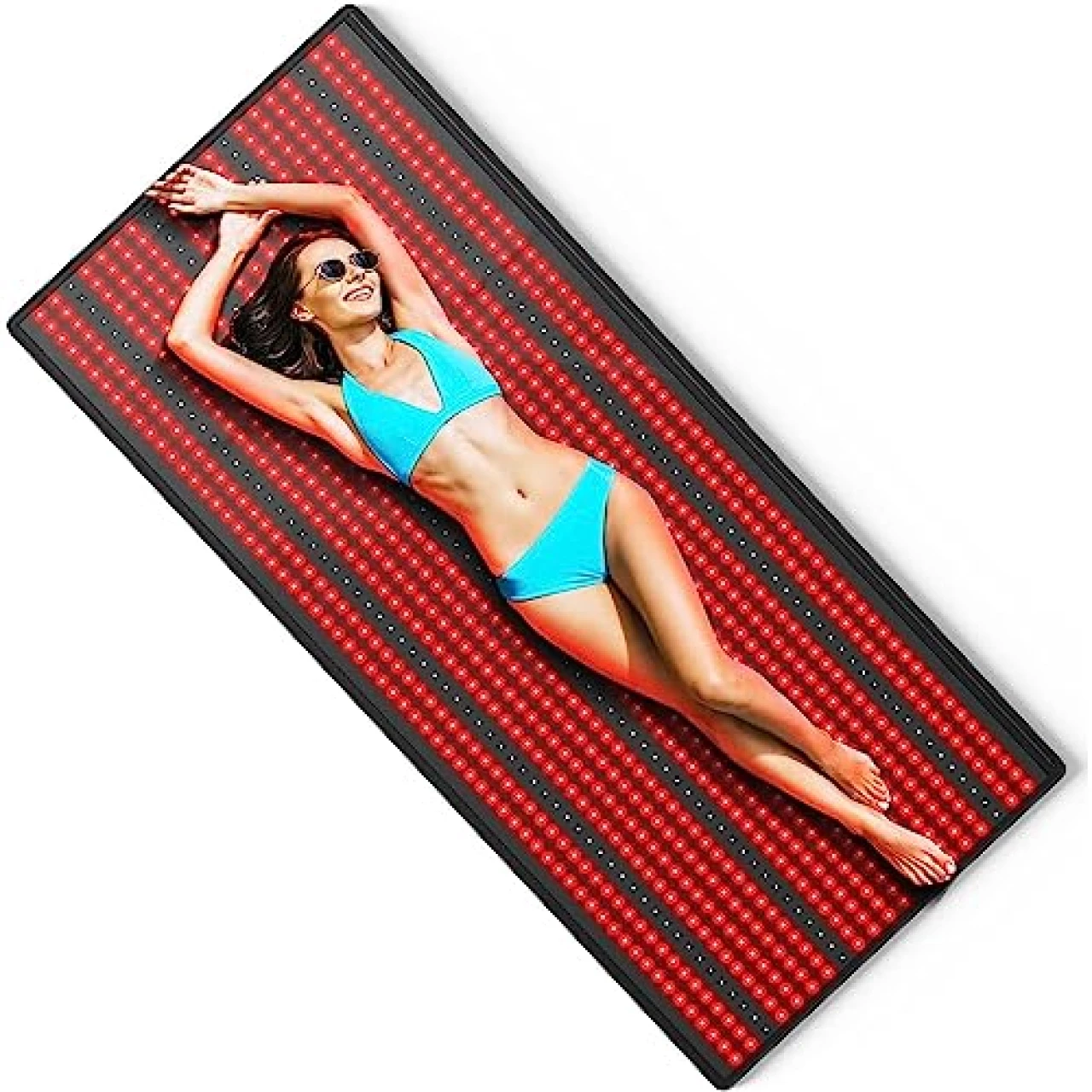 iTHERAU Red Light Therapy Mat for Full Body, 1280 LEDs 850nm &amp; 660nm Red Light Device