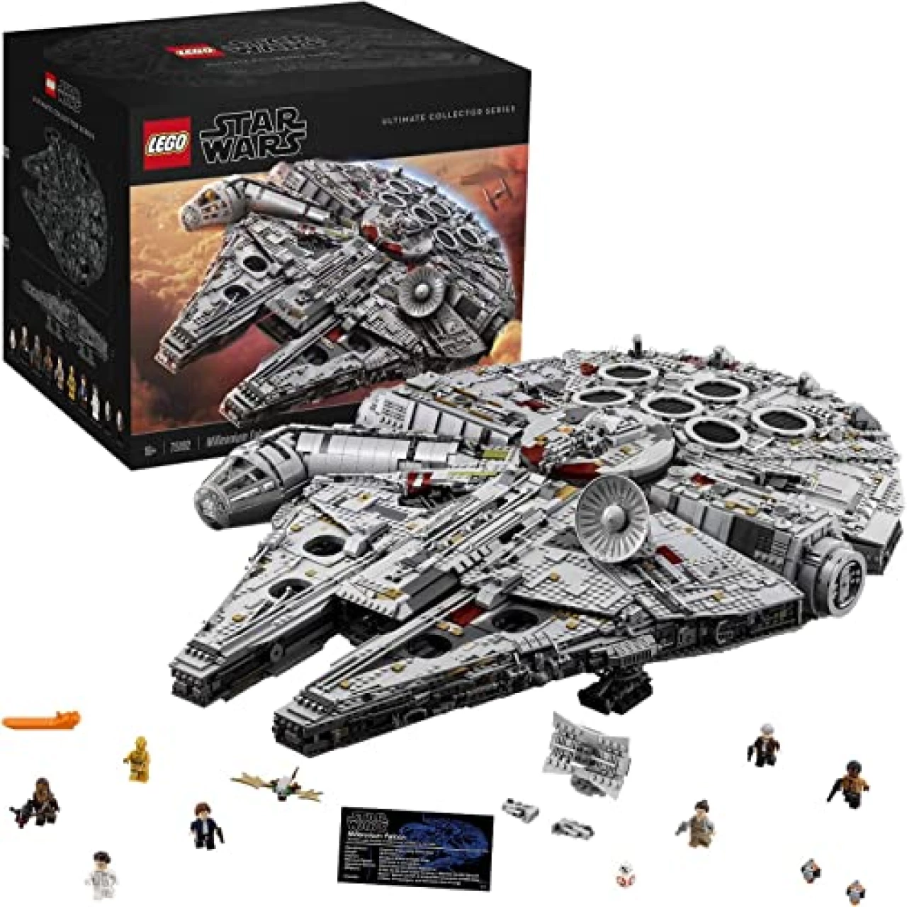 LEGO Star Wars Ultimate Millennium Falcon 75192 - Expert Building Set and Starship Model Kit, Movie Collectible, Featuring Classic Figures and Han Solo&rsquo;s Iconic Ship, Best Gift for Adults