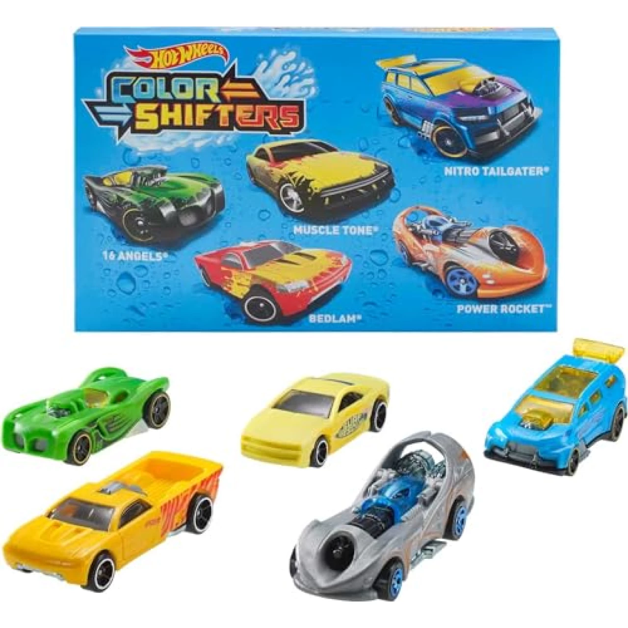 Hot Wheels 1:64 Scale Toy Cars, Color Shifters 5-Pack