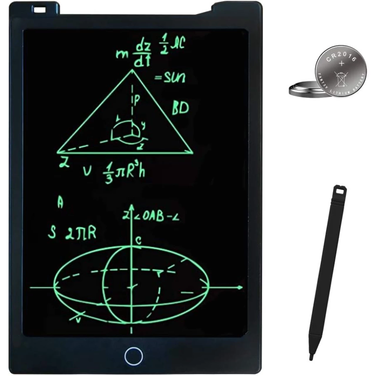JONZOO LCD Writing Tablet 11 inch, Erasable Writing Drawing Board Doodle Pads with Magnets, Electronic Writing Board for Kids Adults at Home School Office (Black)
