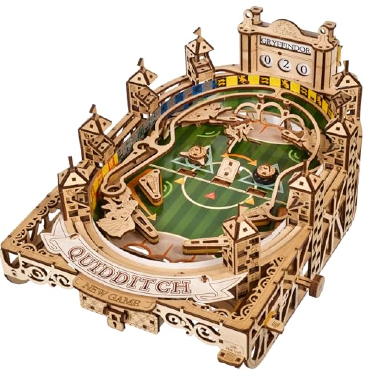 UGEARS Harry Potter Quidditch Pinball Machine - Wooden Models to Build for Adults