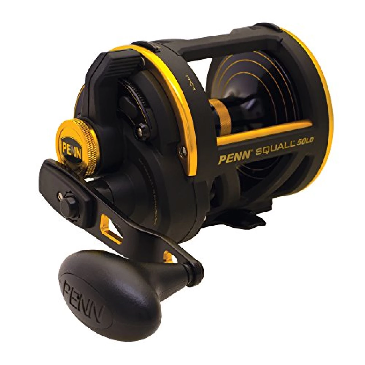 PENN Squall Lever Drag Nearshore/Offshore Fishing Reel, Dura Drag Lever Drag, Max of 20lb | 9.0kg, Features Corrosion-Resistant Graphite Frame and Sideplates, 40, Multi