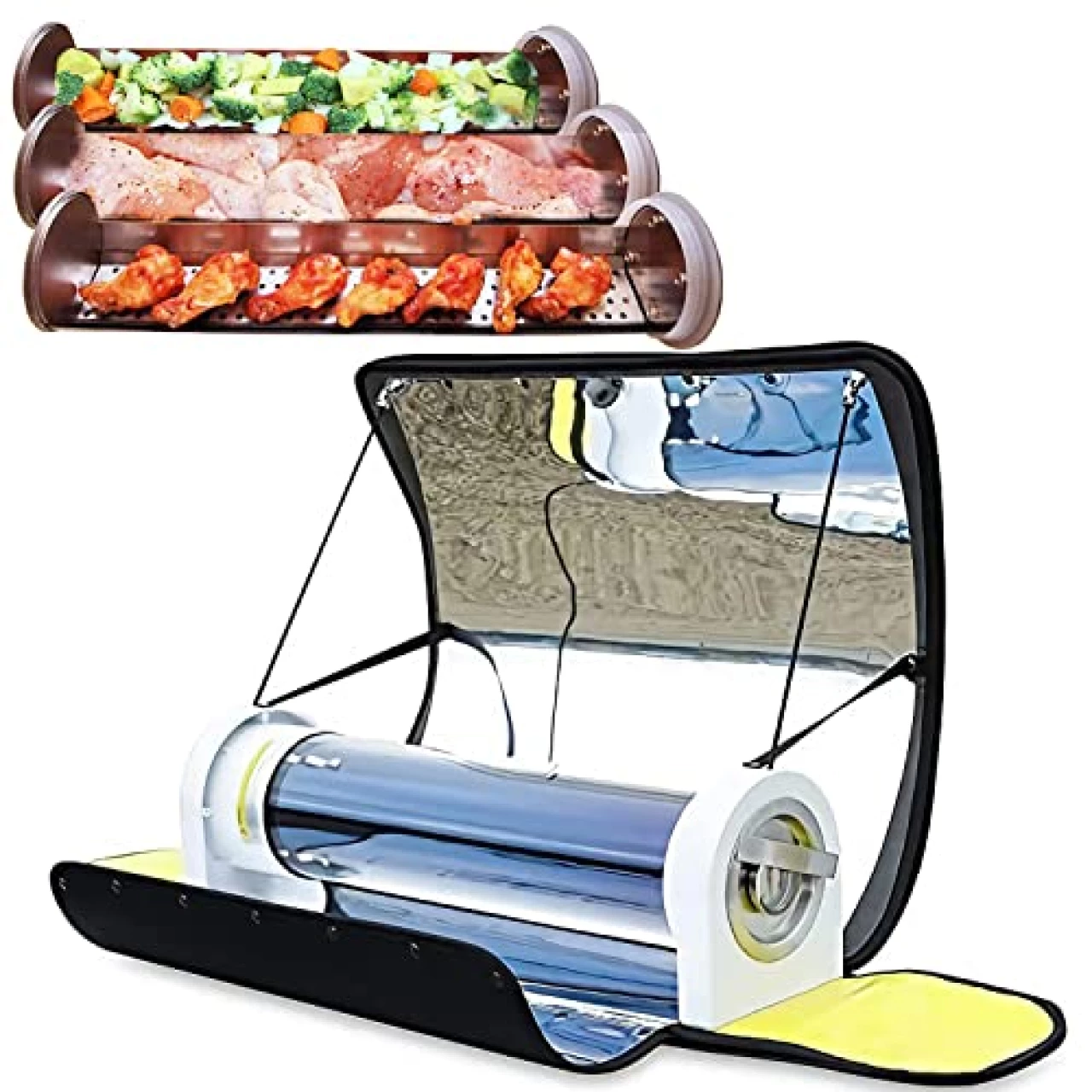 Sport Solar Oven Portable Stove - Fastest Sun Cooker Camp Stove | Compact Camping Cookware &amp; Survival Gear | Outdoor Oven &amp; Solar Powered Camping Grill | Off-Grid Camping Stove For Hiking