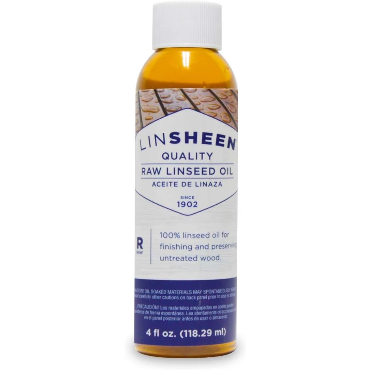 LinSheen Raw Linseed Oil – Flaxseed Wood Treatment Conditioner