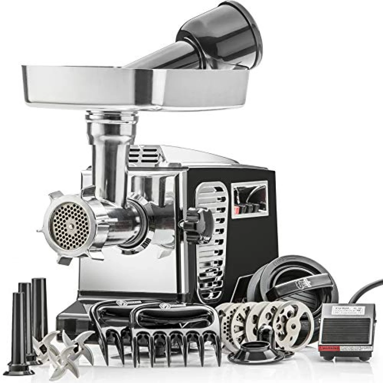 STX Turboforce II Electric Meat Grinder &amp; Sausage Stuffer - Black