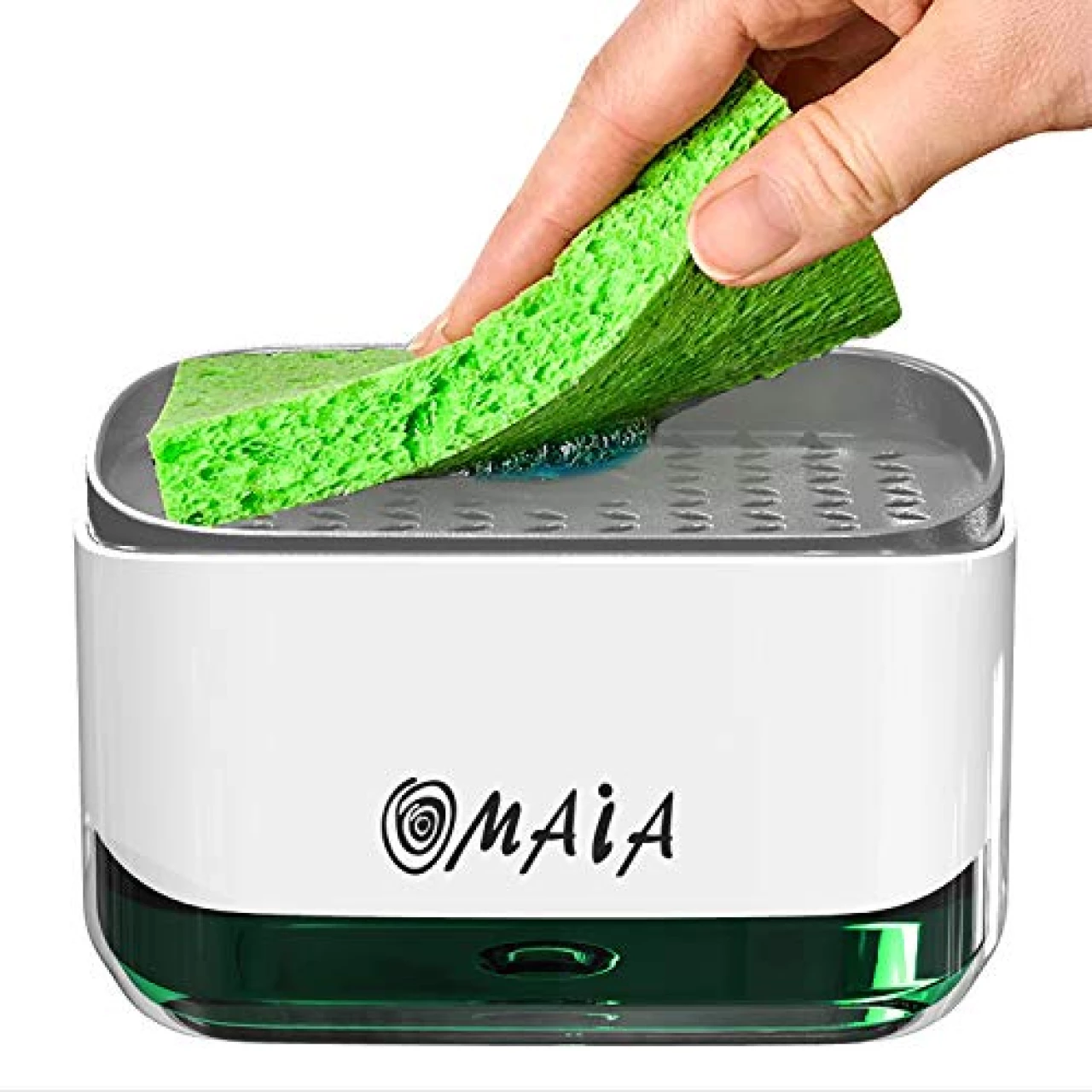 OMAIA 2-in-1 Dish Soap Dispenser with Sponge Holder