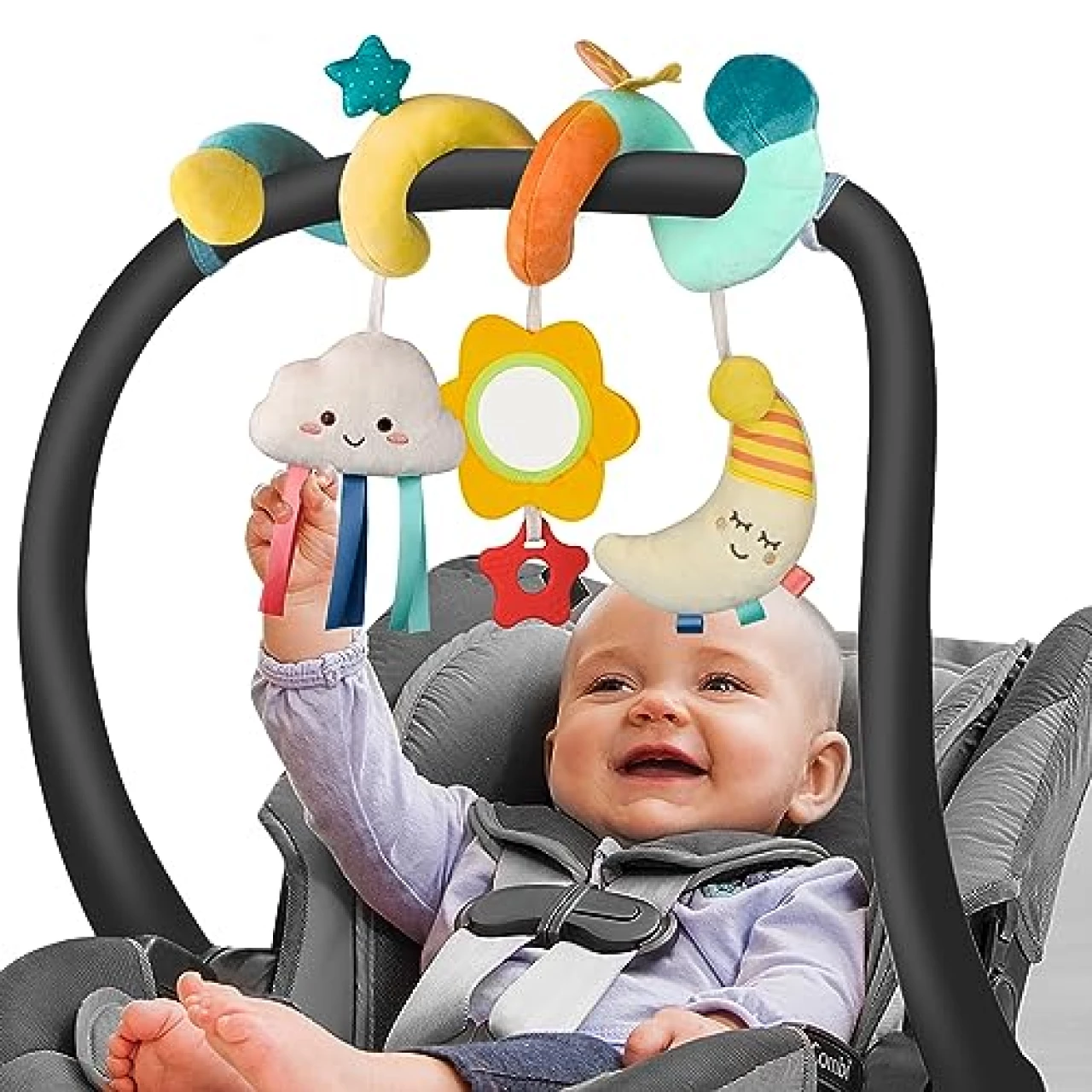 MONSTIME Car Seat Toys Newborn Toys, Stroller Toys Baby Toys 0-3 Months