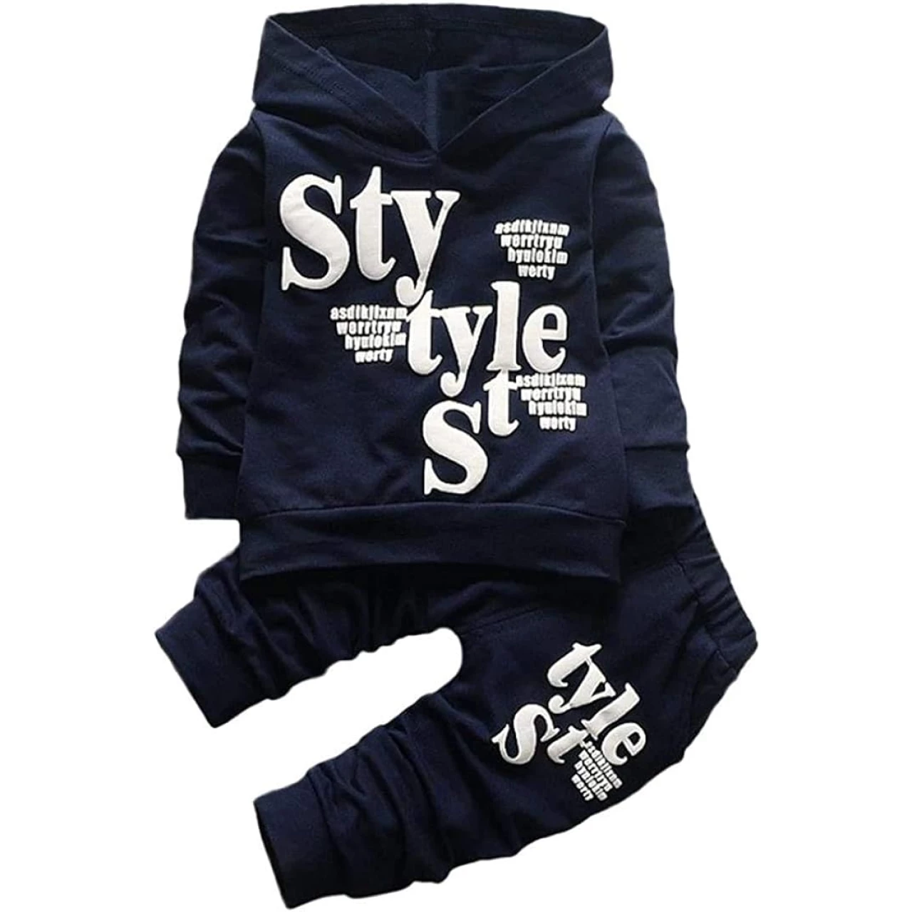 Boy Clothes Set for 1-5 Years, Toddler Baby Boys Kid Letter Print Hoodie Long Sleeve Tops Pattern Pants Fall Winter Sweatshirt