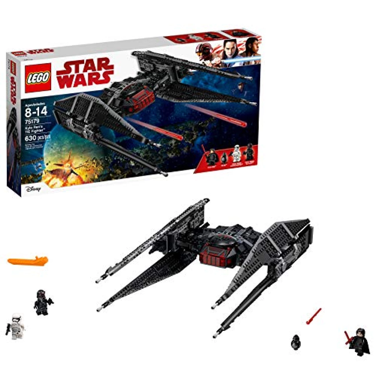 LEGO Star Wars Kylo Ren&rsquo;s Tie Fighter Building Kit (630 Pieces)