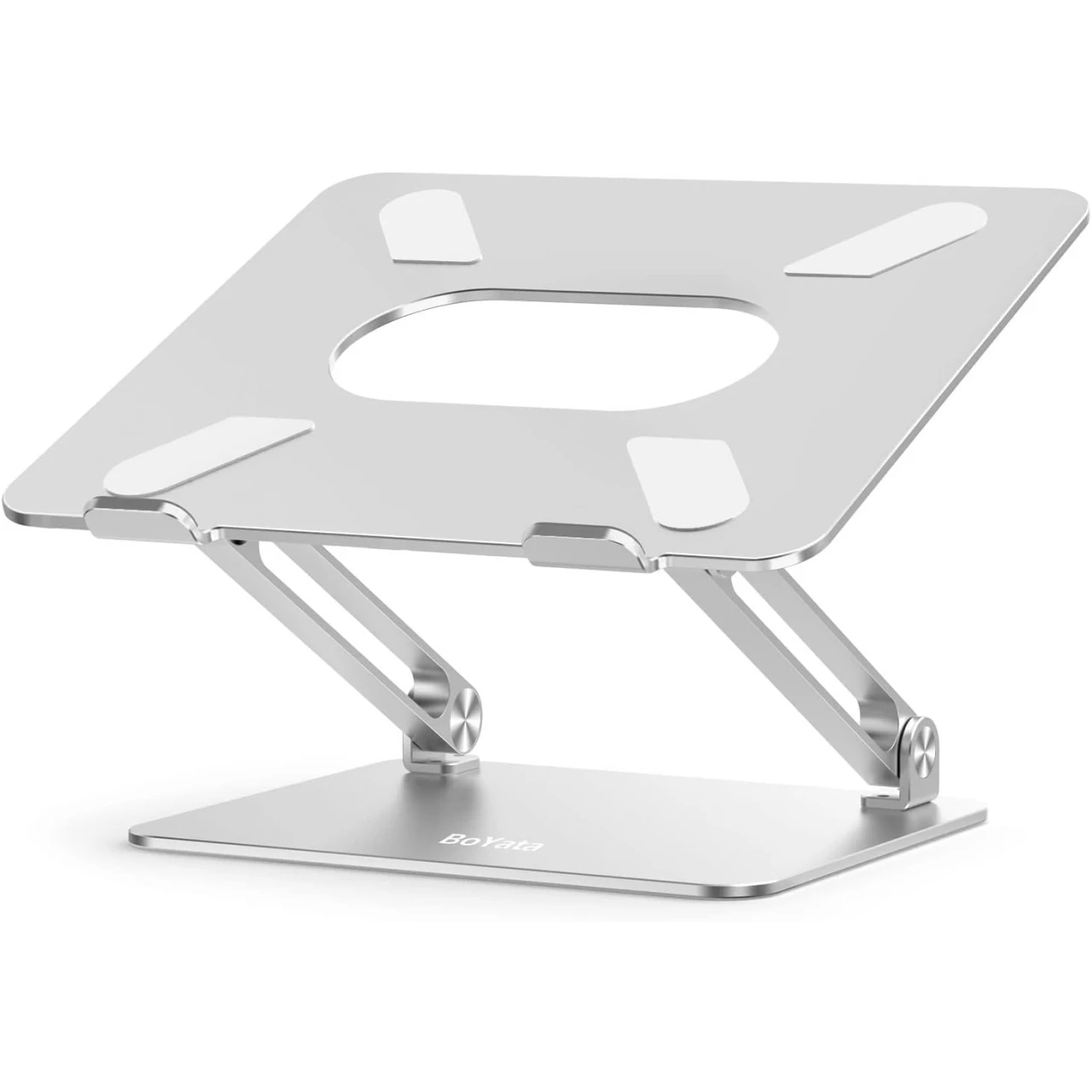 BoYata Laptop Stand, Laptop Holder, Multi-Angle Stand with Heat-Vent, Adjustable Notebook Stand for Laptop up to 17 inches